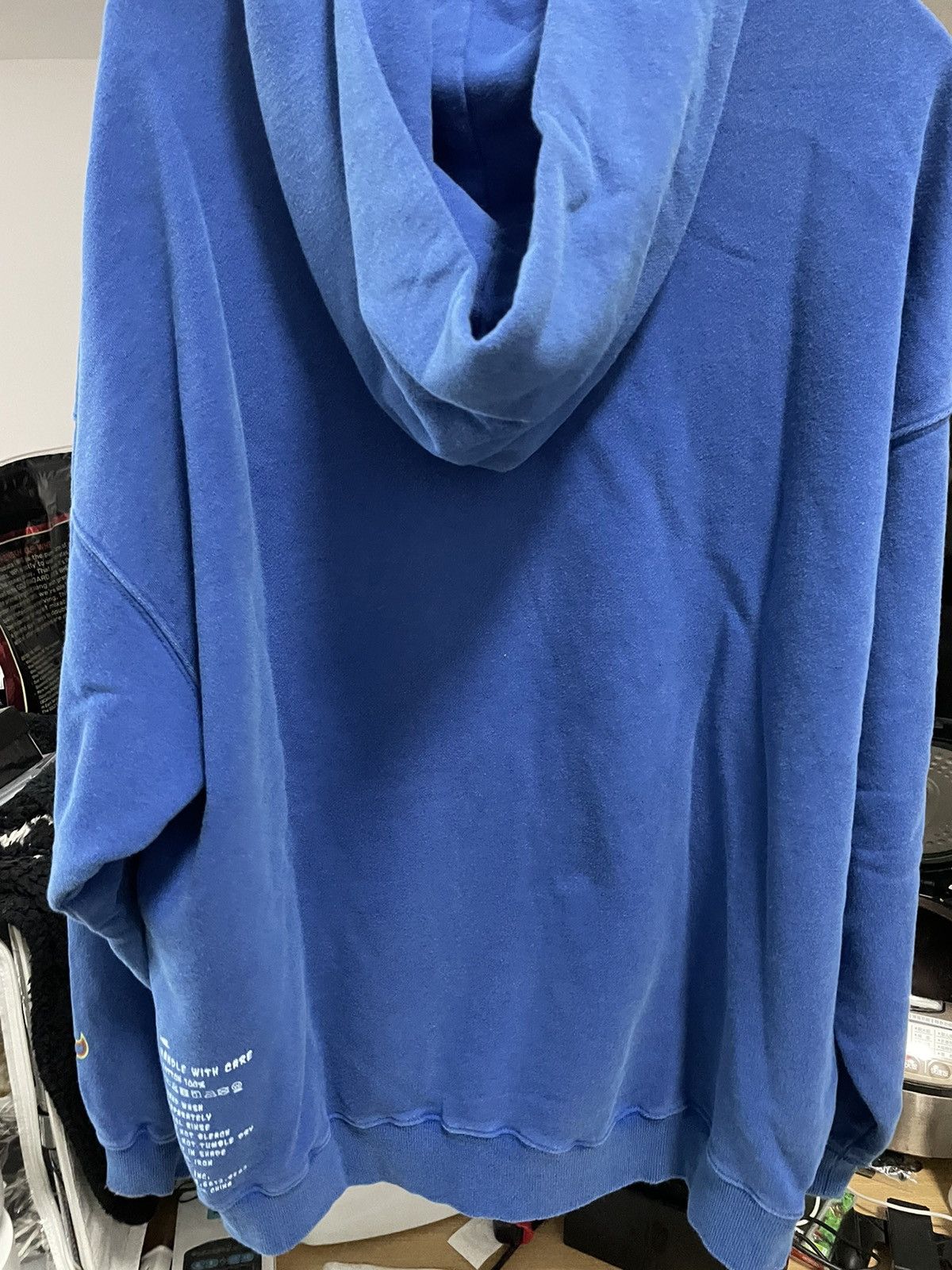Japanese Brand Tain double push blue washed hoodie Size US L / EU 52-54 / 3 - 9 Thumbnail
