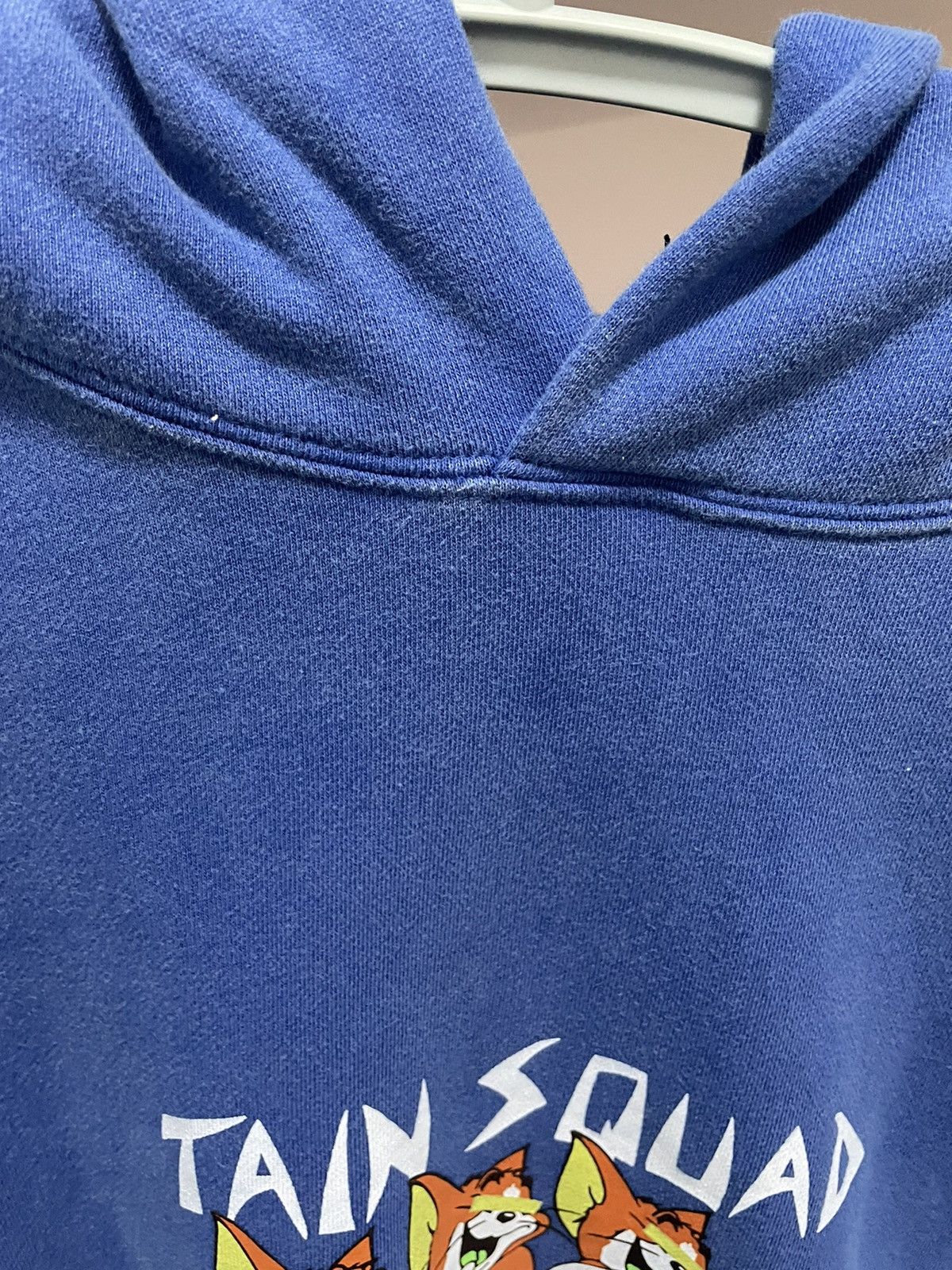 Japanese Brand Tain double push blue washed hoodie Size US L / EU 52-54 / 3 - 3 Thumbnail