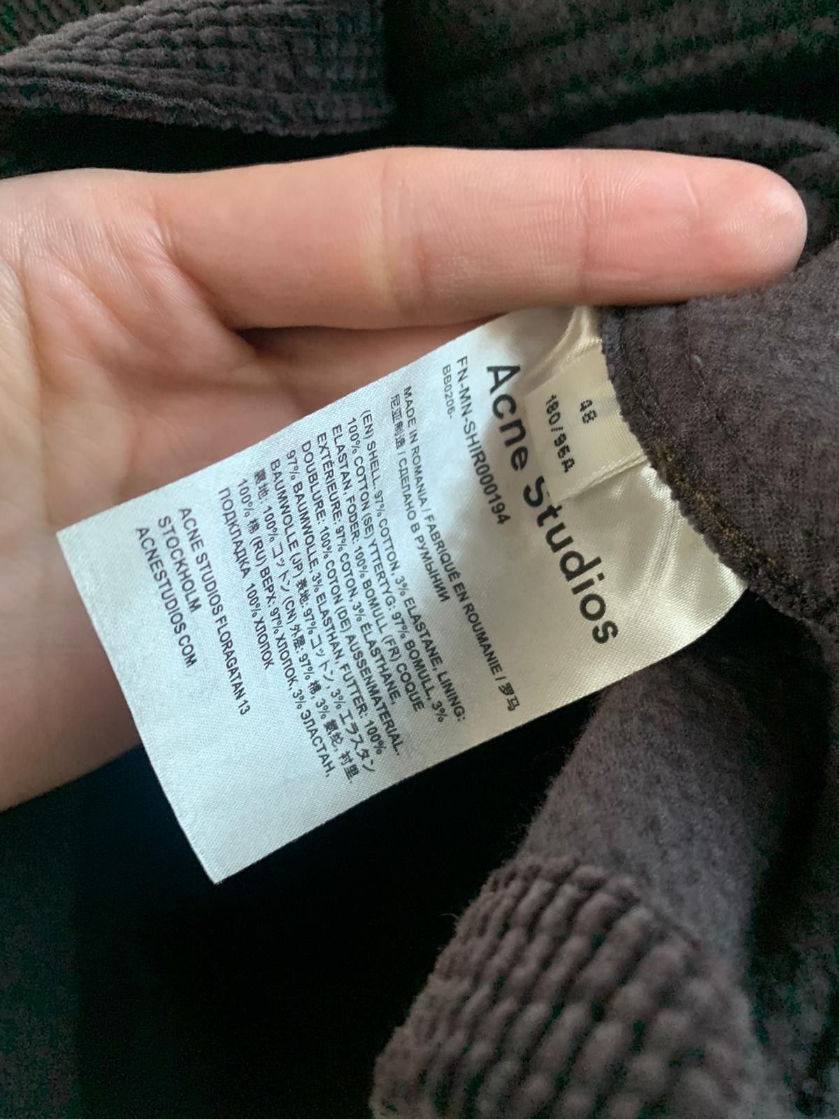 Acne Studios FN-MN-SHIR000194 in Coffee Brown Size US S / EU 44-46 / 1 - 11 Thumbnail