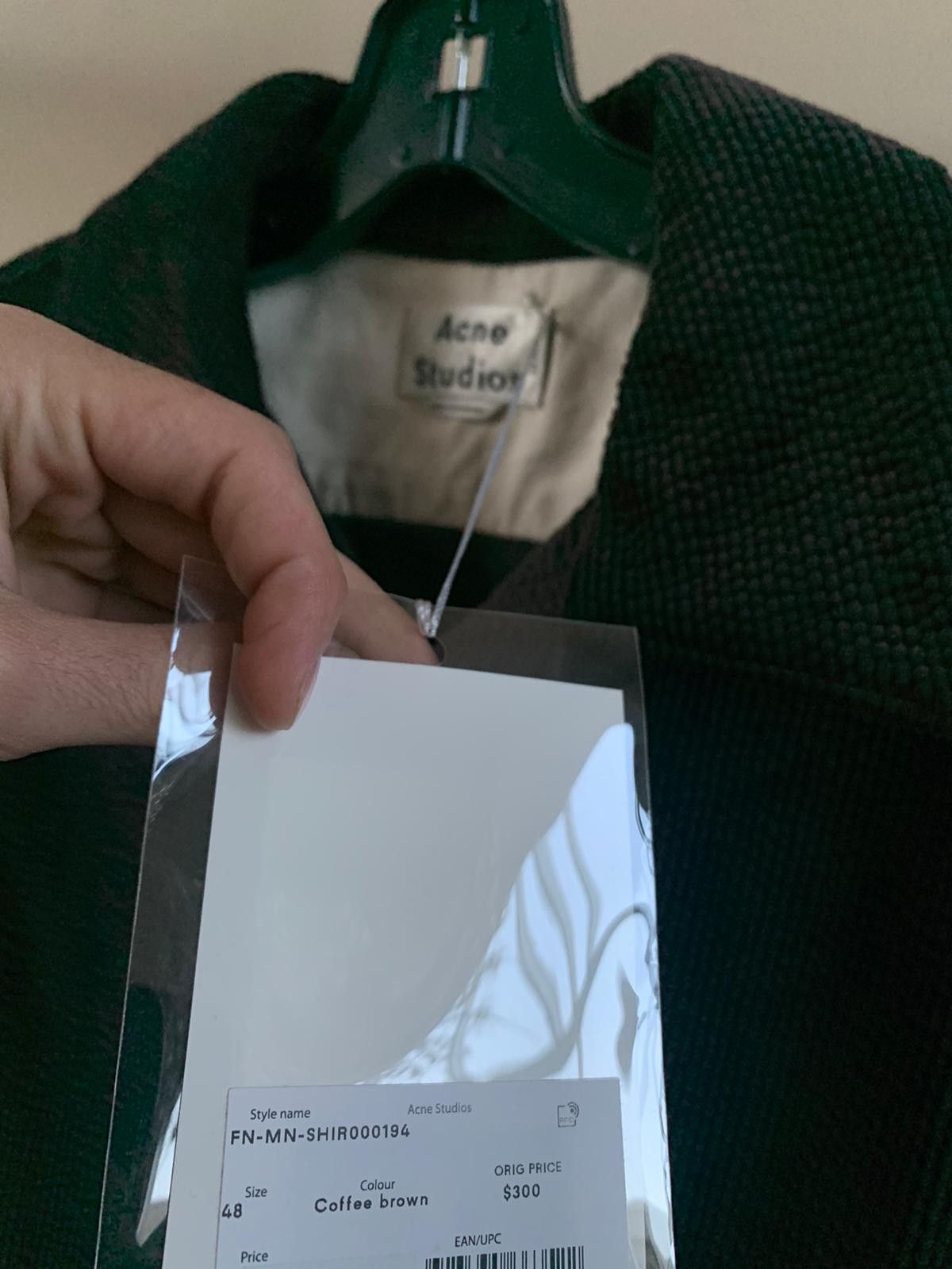 Acne Studios FN-MN-SHIR000194 in Coffee Brown Size US S / EU 44-46 / 1 - 9 Thumbnail