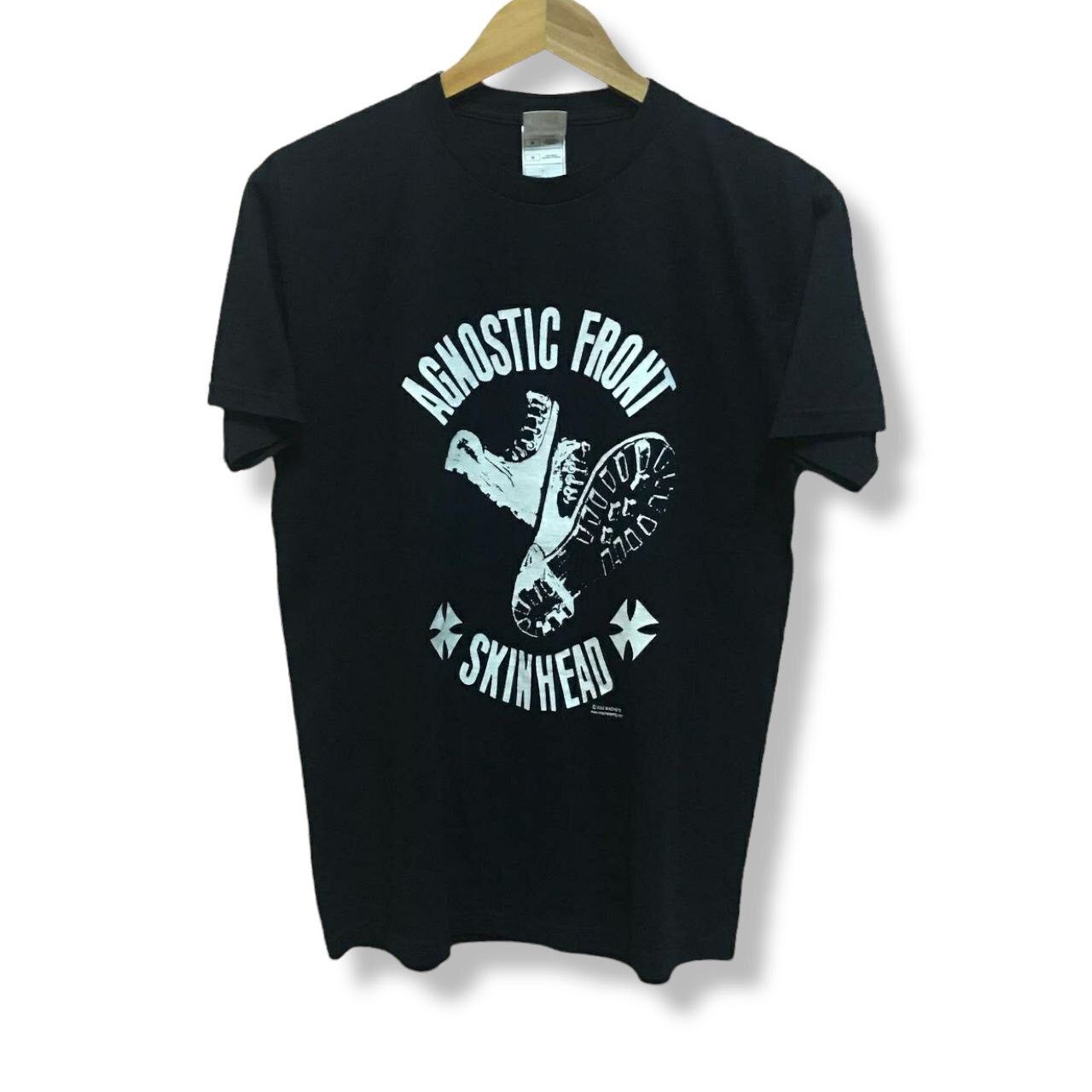 Band Tees × Vintage Vintage Agnostic Front Skinhead Hardcore Punk NYC T Shirt Size US M / EU 48-50 / 2 - 1 Thumbnail