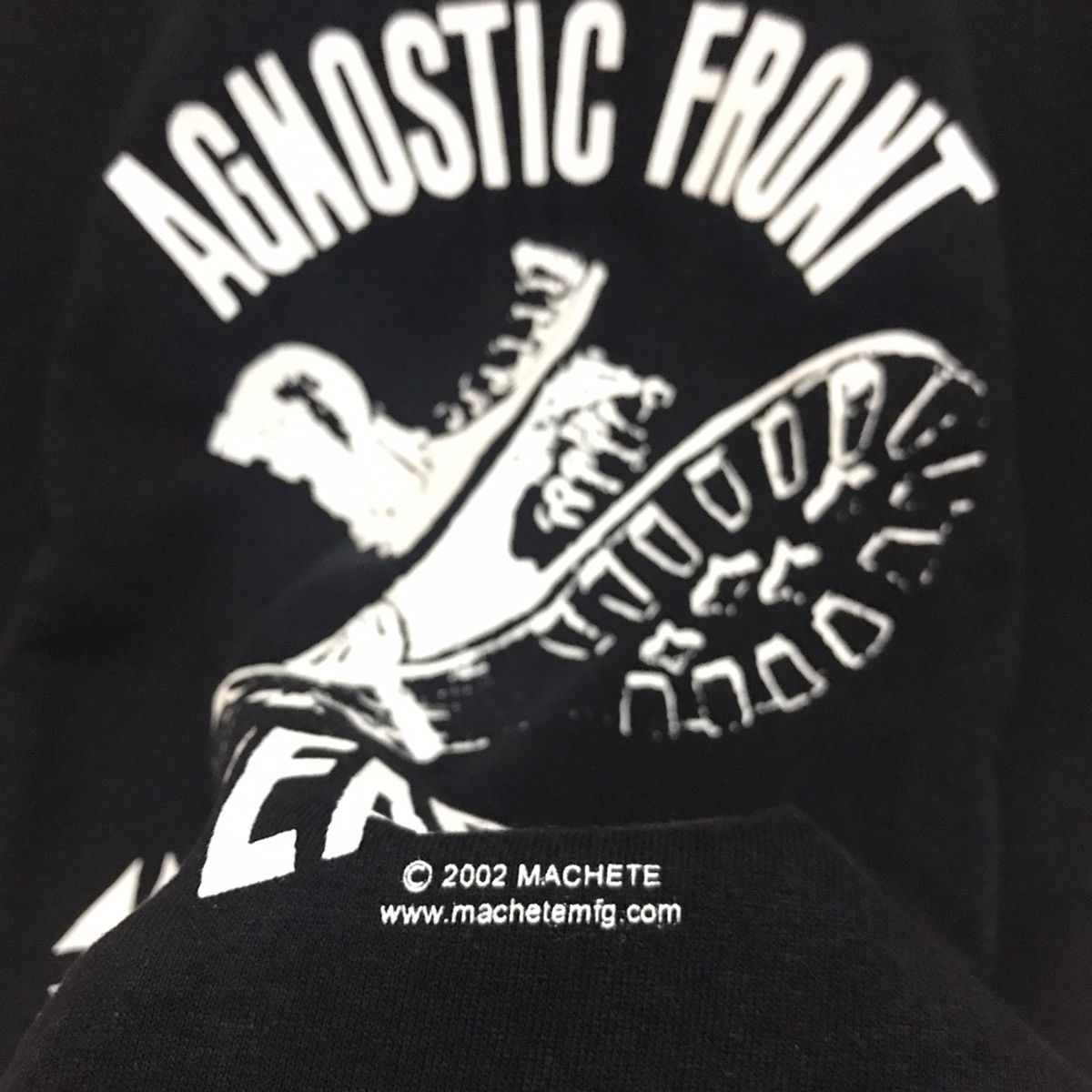 Band Tees × Vintage Vintage Agnostic Front Skinhead Hardcore Punk NYC T Shirt Size US M / EU 48-50 / 2 - 3 Thumbnail