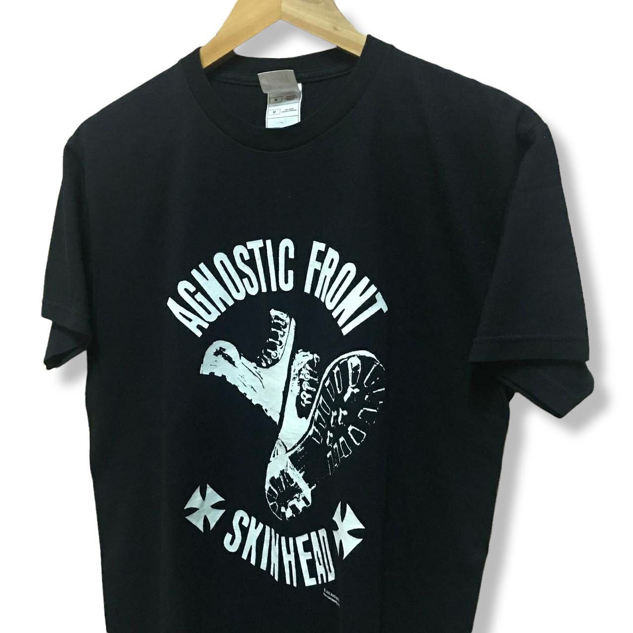 Band Tees × Vintage Vintage Agnostic Front Skinhead Hardcore Punk NYC T Shirt Size US M / EU 48-50 / 2 - 2 Thumbnail