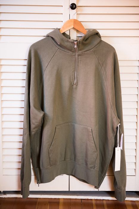 FOG Fear of God x Pacsun Collection 2 Olive half zip hoodie | Grailed