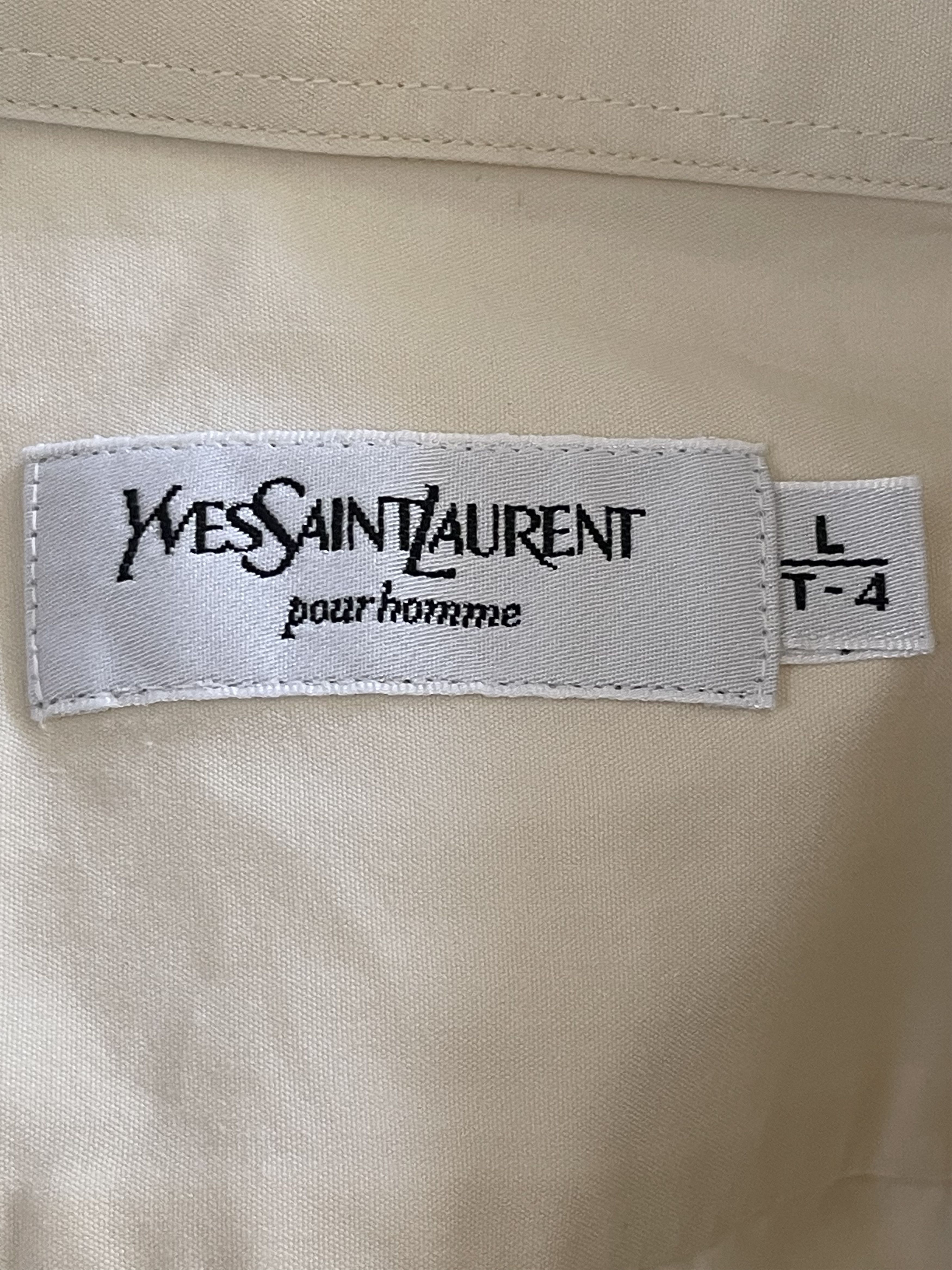 Yves Saint Laurent 🔥 Ysl Yves saint Laurent shirt light beige size L Size US L / EU 52-54 / 3 - 6 Thumbnail