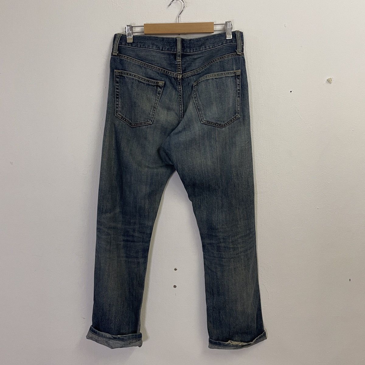 Japanese Brand Vintage Japanesebrand Distressed Selvedge Denim Jeans Size US 32 / EU 48 - 8 Thumbnail