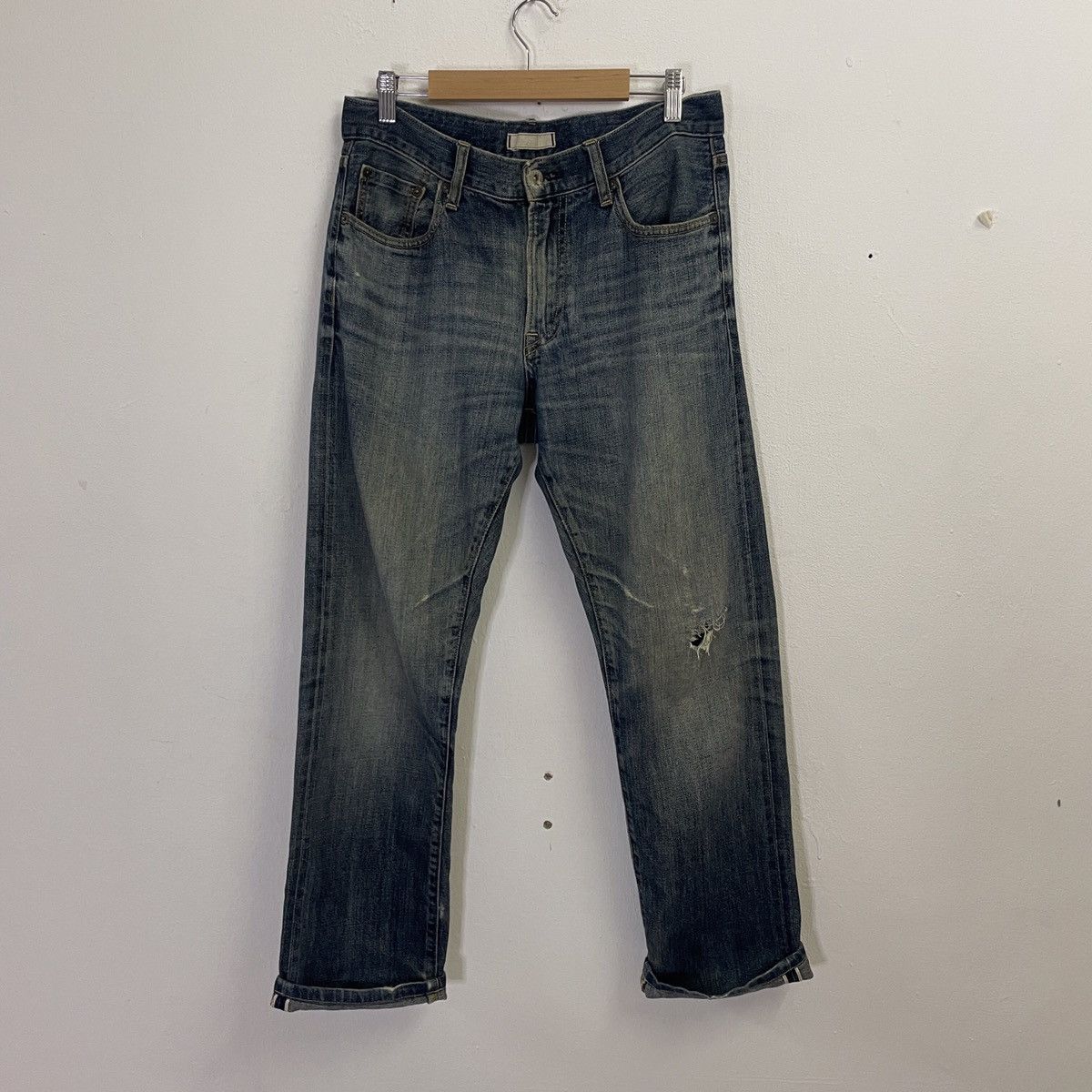 Vintage Japanesebrand Distressed Selvedge Denim Jeans