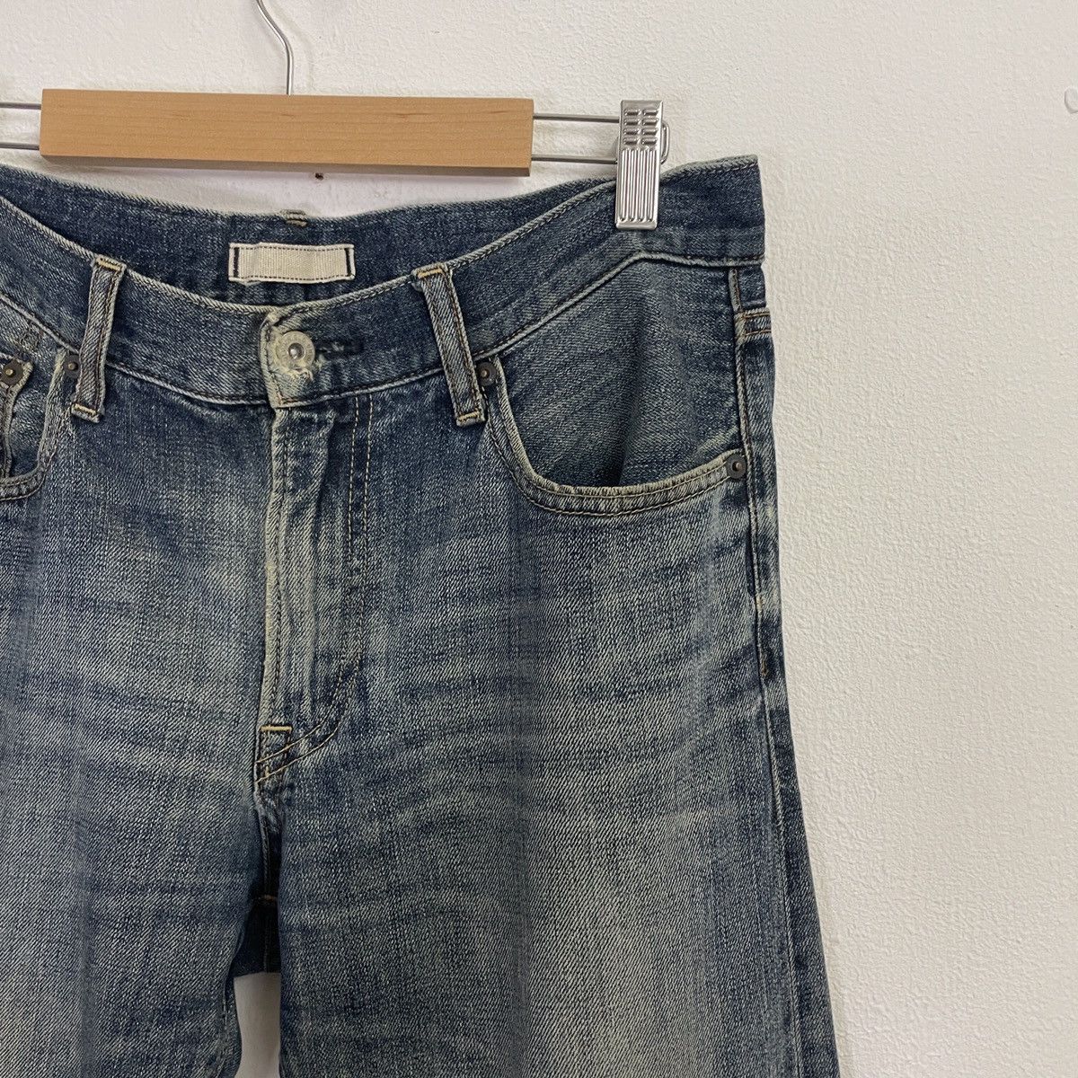 Japanese Brand Vintage Japanesebrand Distressed Selvedge Denim Jeans Size US 32 / EU 48 - 2 Thumbnail