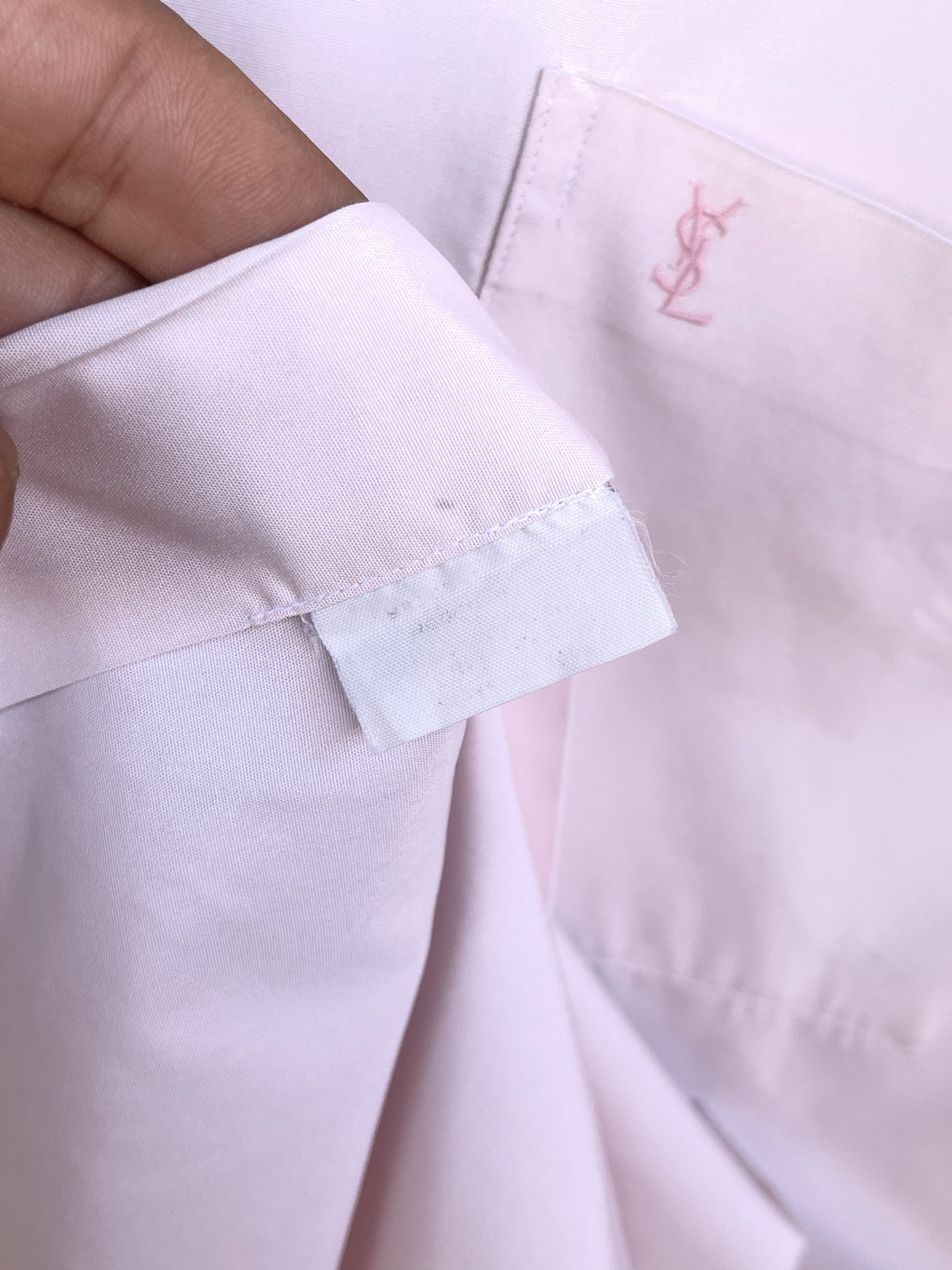 Yves Saint Laurent 🔥 Ysl Yves saint Laurent shirt light pink size Small Size US S / EU 44-46 / 1 - 6 Thumbnail