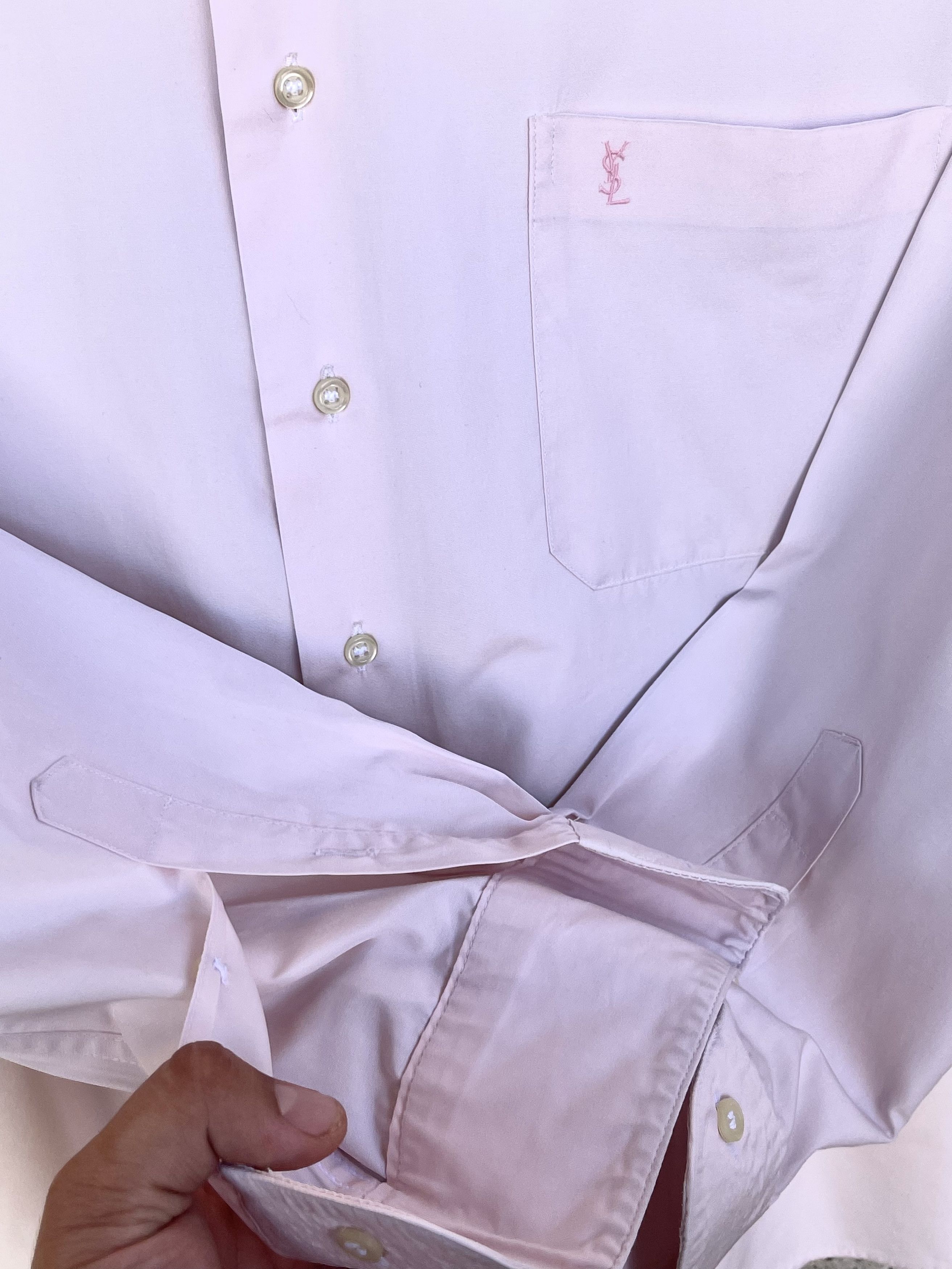 Yves Saint Laurent 🔥 Ysl Yves saint Laurent shirt light pink size Small Size US S / EU 44-46 / 1 - 5 Thumbnail