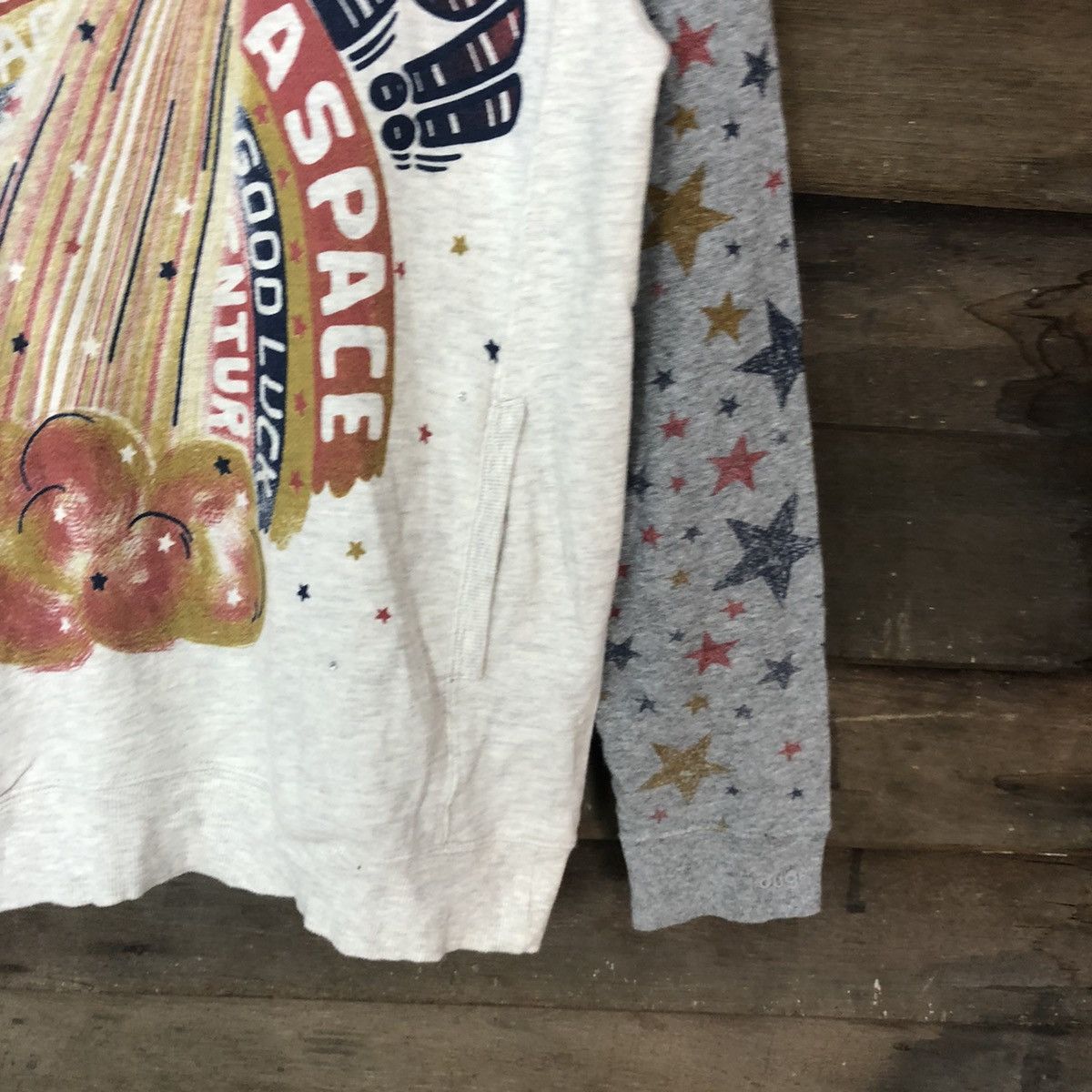 Japanese Brand DLL Rought Natural Cherm boom up hoodie Sweathirt #2071 Size M / US 6-8 / IT 42-44 - 5 Thumbnail