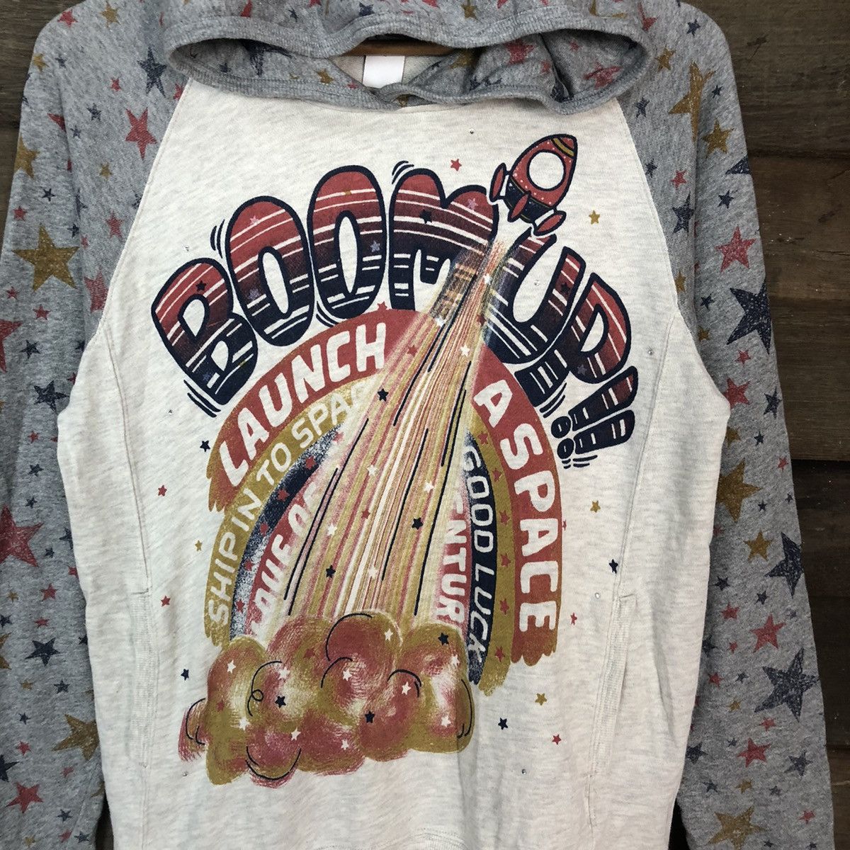 Japanese Brand DLL Rought Natural Cherm boom up hoodie Sweathirt #2071 Size M / US 6-8 / IT 42-44 - 6 Thumbnail