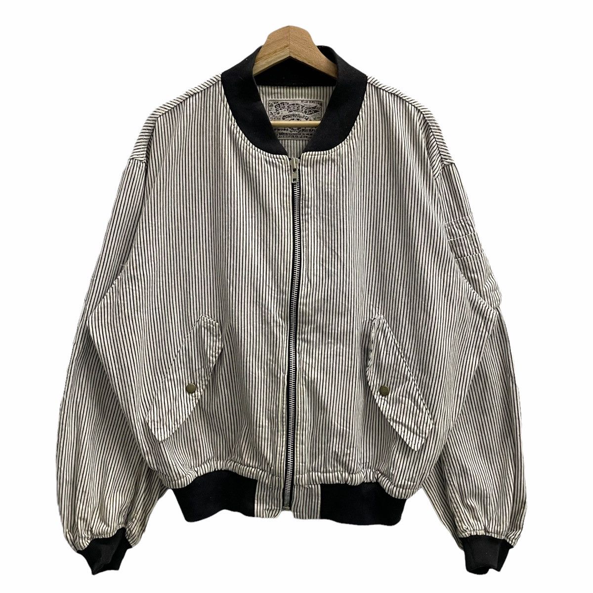 Japanese Brand × Union LA 💥80s The Wayof Jack Papas Bomber Hickory Jacket Size US L / EU 52-54 / 3 - 6 Thumbnail