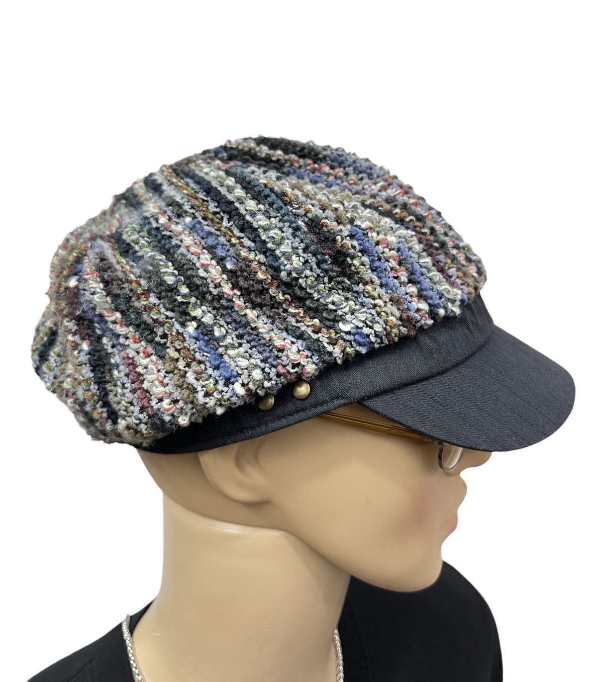 Aran Isles Knitwear Designer GRACE Wool Knitted Stripes Coogi Missoni Style Size ONE SIZE - 2 Thumbnail