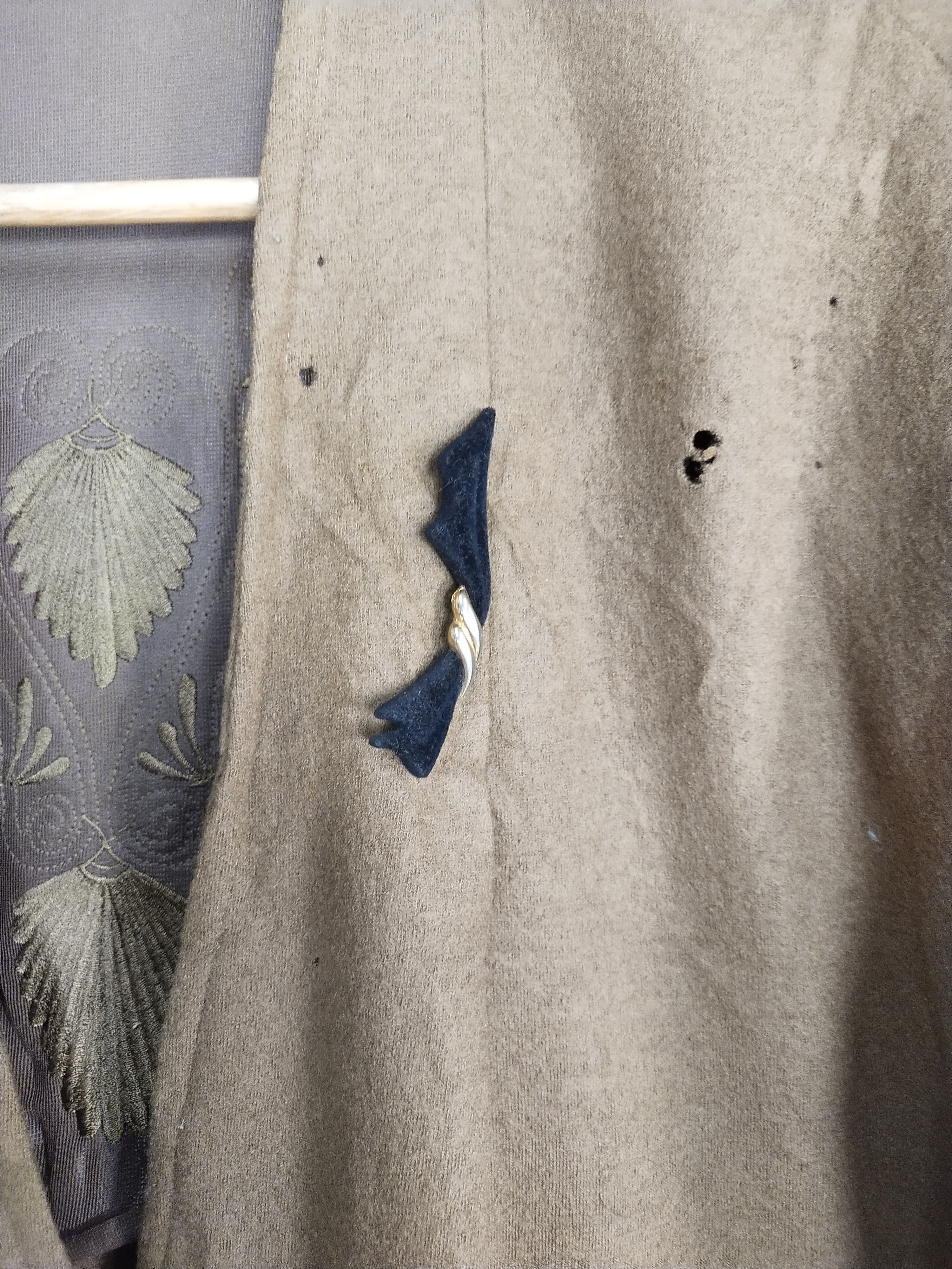 Japanese Brand My Madonna brown thrashed distressed cardigan #S187 Size US L / EU 52-54 / 3 - 3 Thumbnail