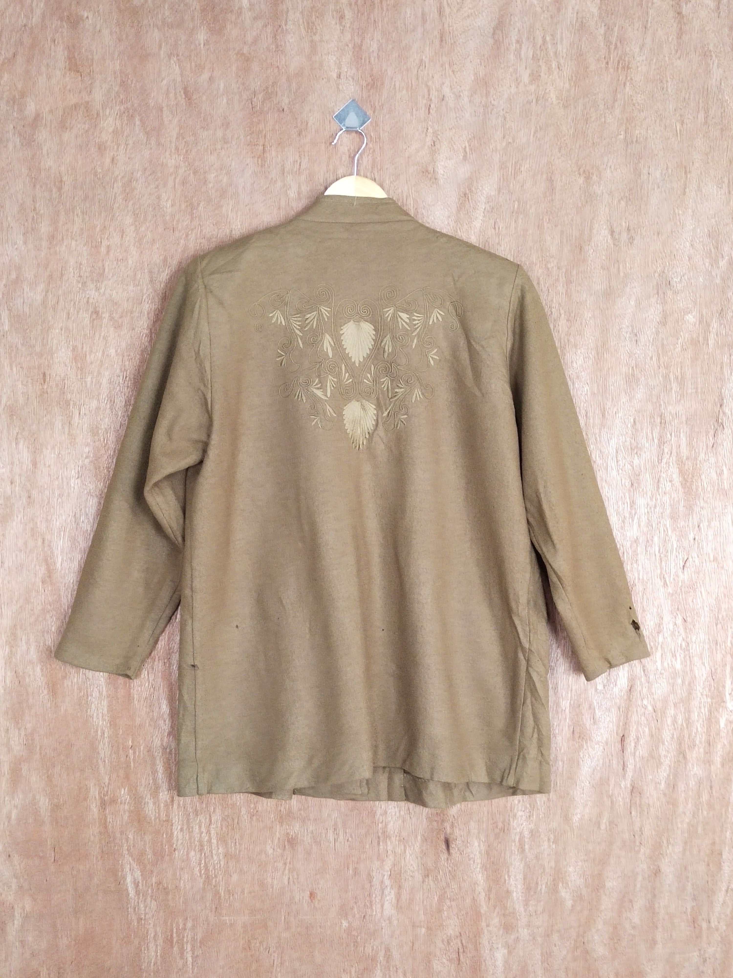 Japanese Brand My Madonna brown thrashed distressed cardigan #S187 Size US L / EU 52-54 / 3 - 11 Thumbnail