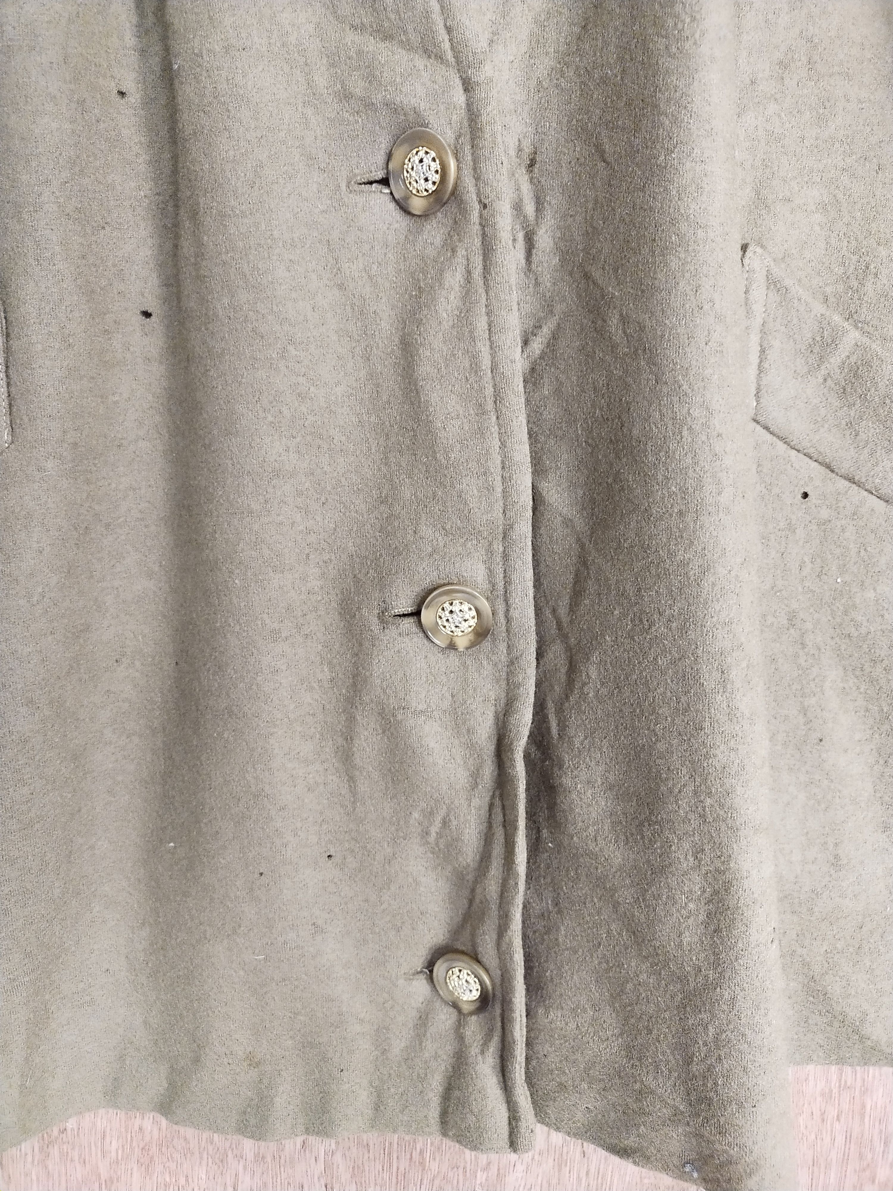 Japanese Brand My Madonna brown thrashed distressed cardigan #S187 Size US L / EU 52-54 / 3 - 4 Thumbnail