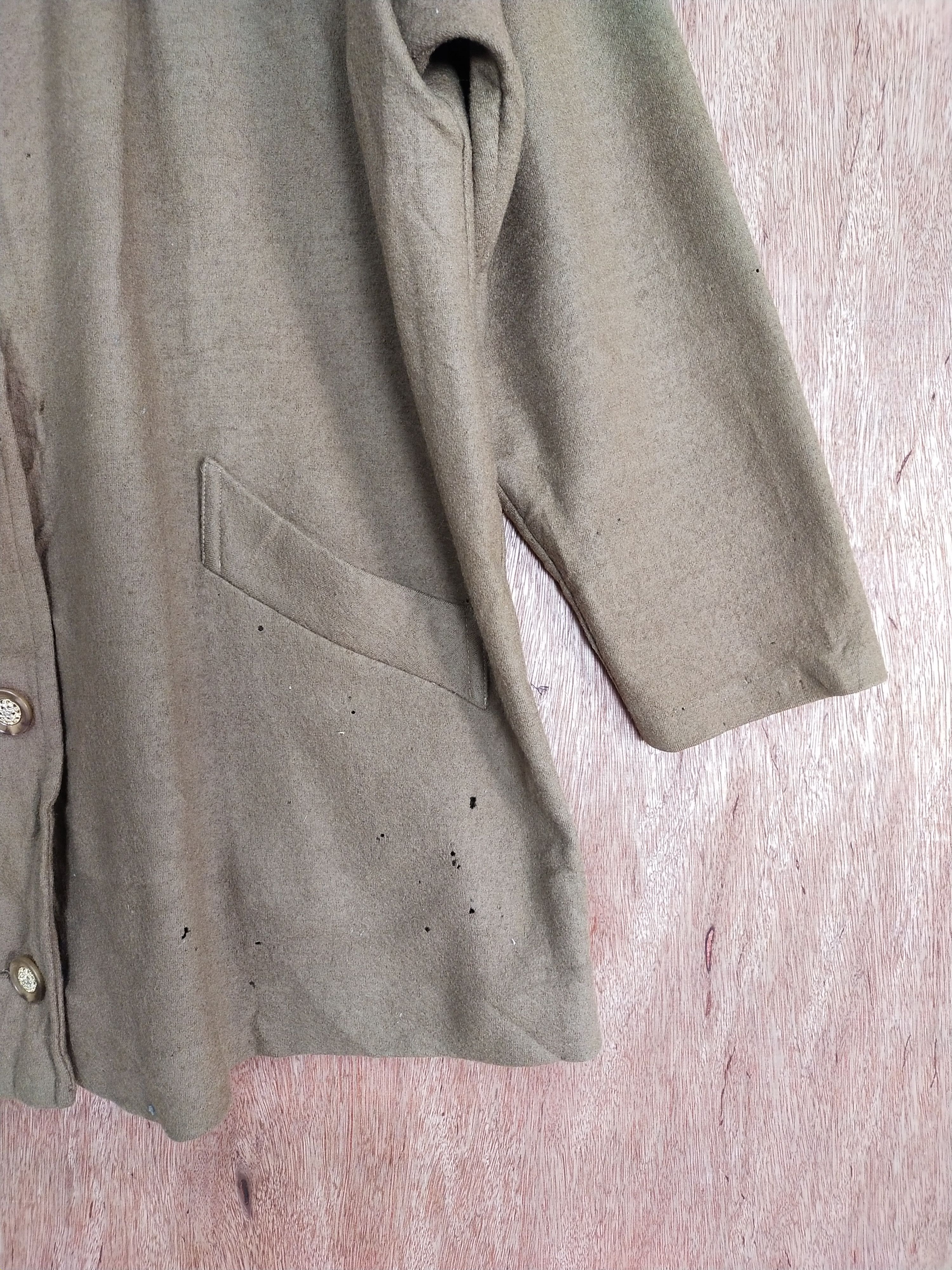 Japanese Brand My Madonna brown thrashed distressed cardigan #S187 Size US L / EU 52-54 / 3 - 6 Thumbnail
