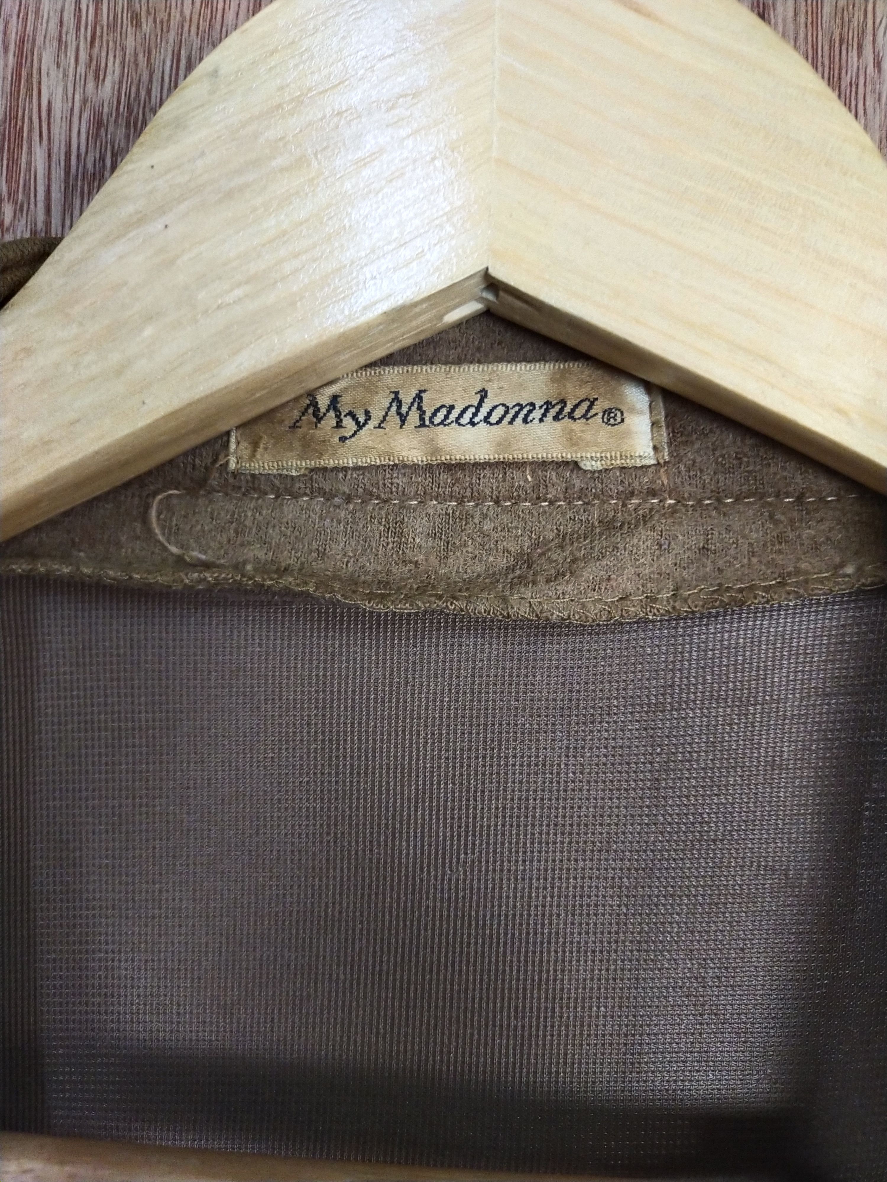 Japanese Brand My Madonna brown thrashed distressed cardigan #S187 Size US L / EU 52-54 / 3 - 9 Thumbnail