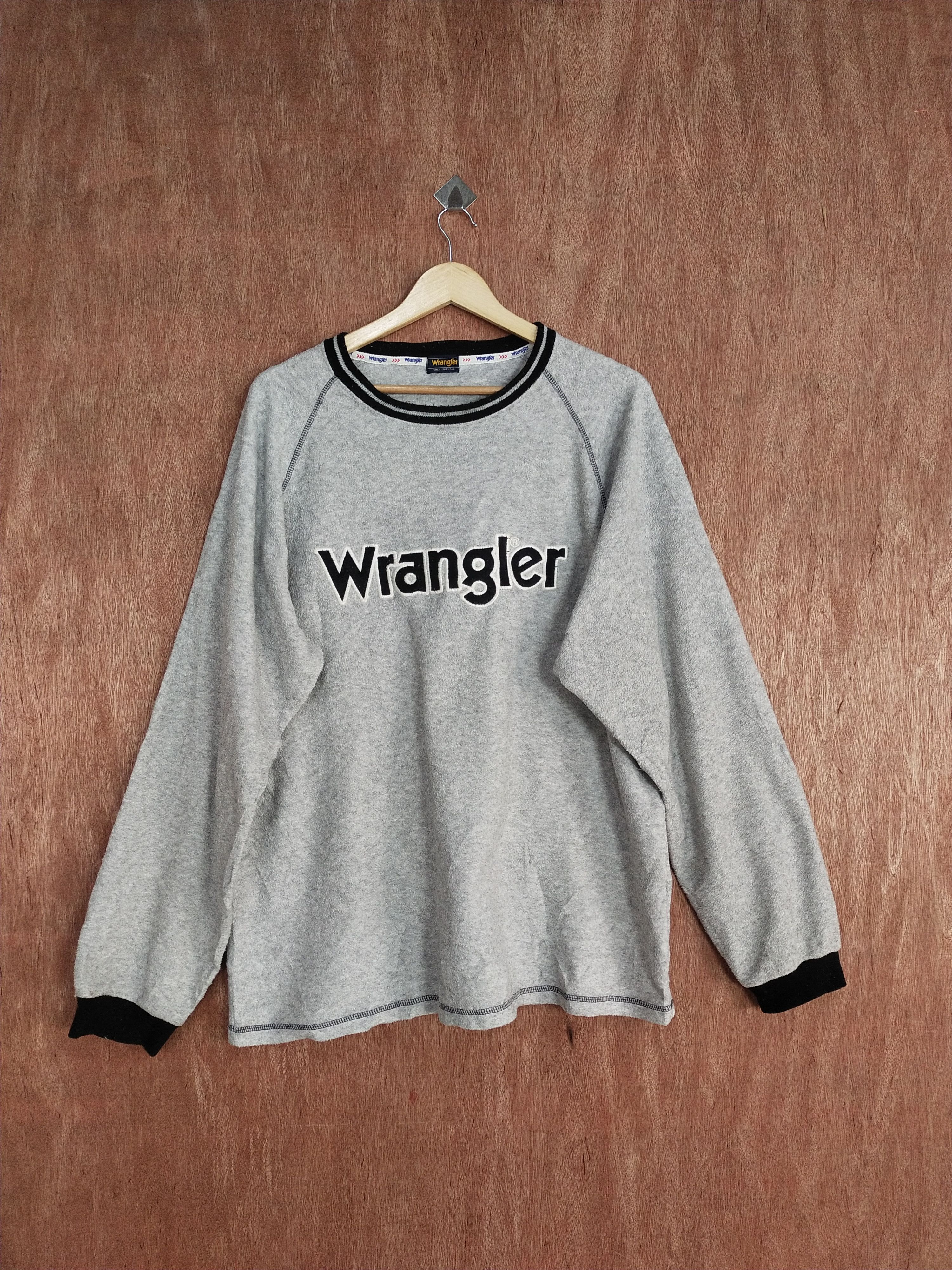 Wrangler Wrangler gray vintage sweatshirt #S177 Size US XL / EU 56 / 4 - 1 Thumbnail