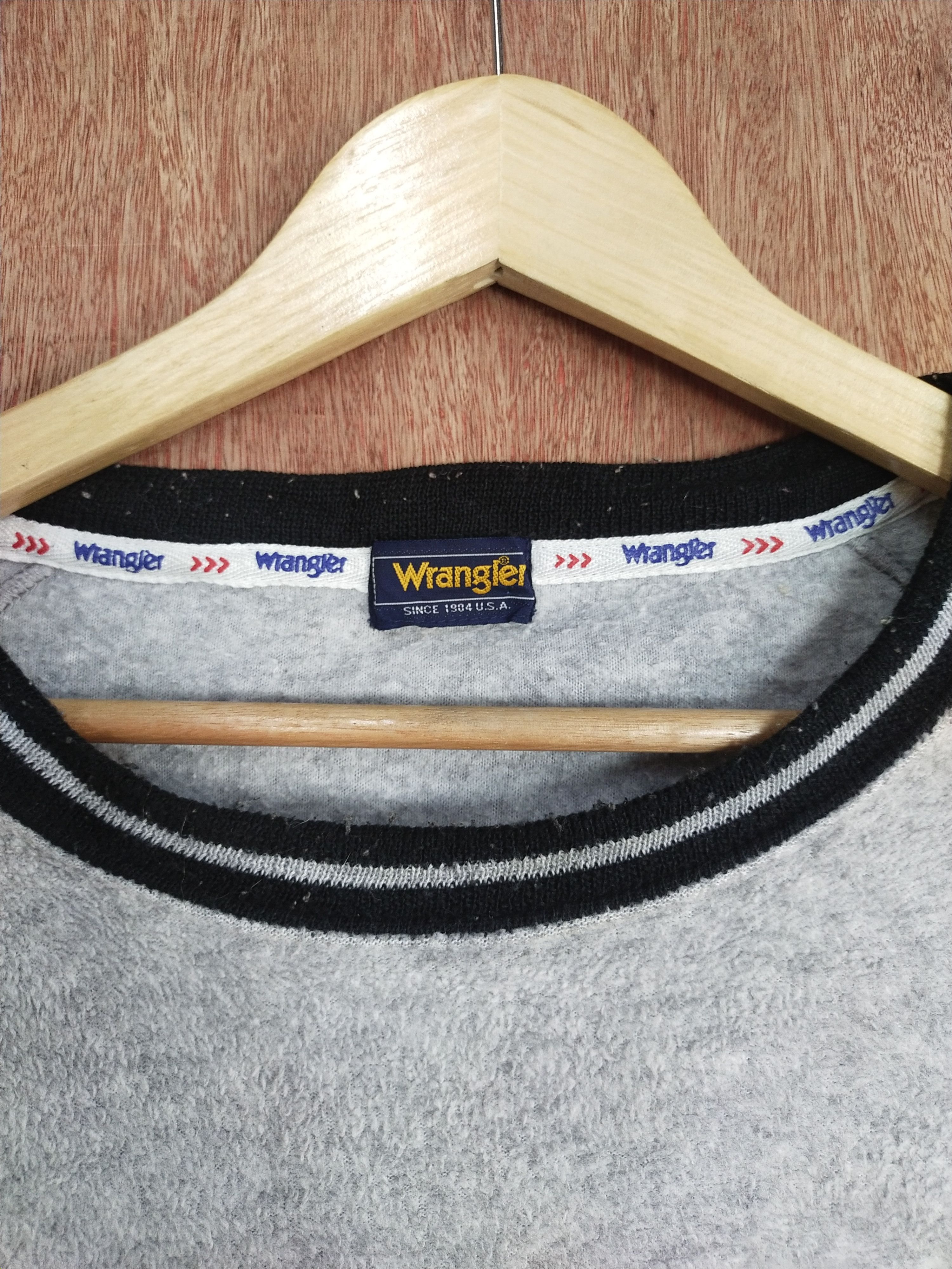 Wrangler Wrangler gray vintage sweatshirt #S177 Size US XL / EU 56 / 4 - 7 Thumbnail