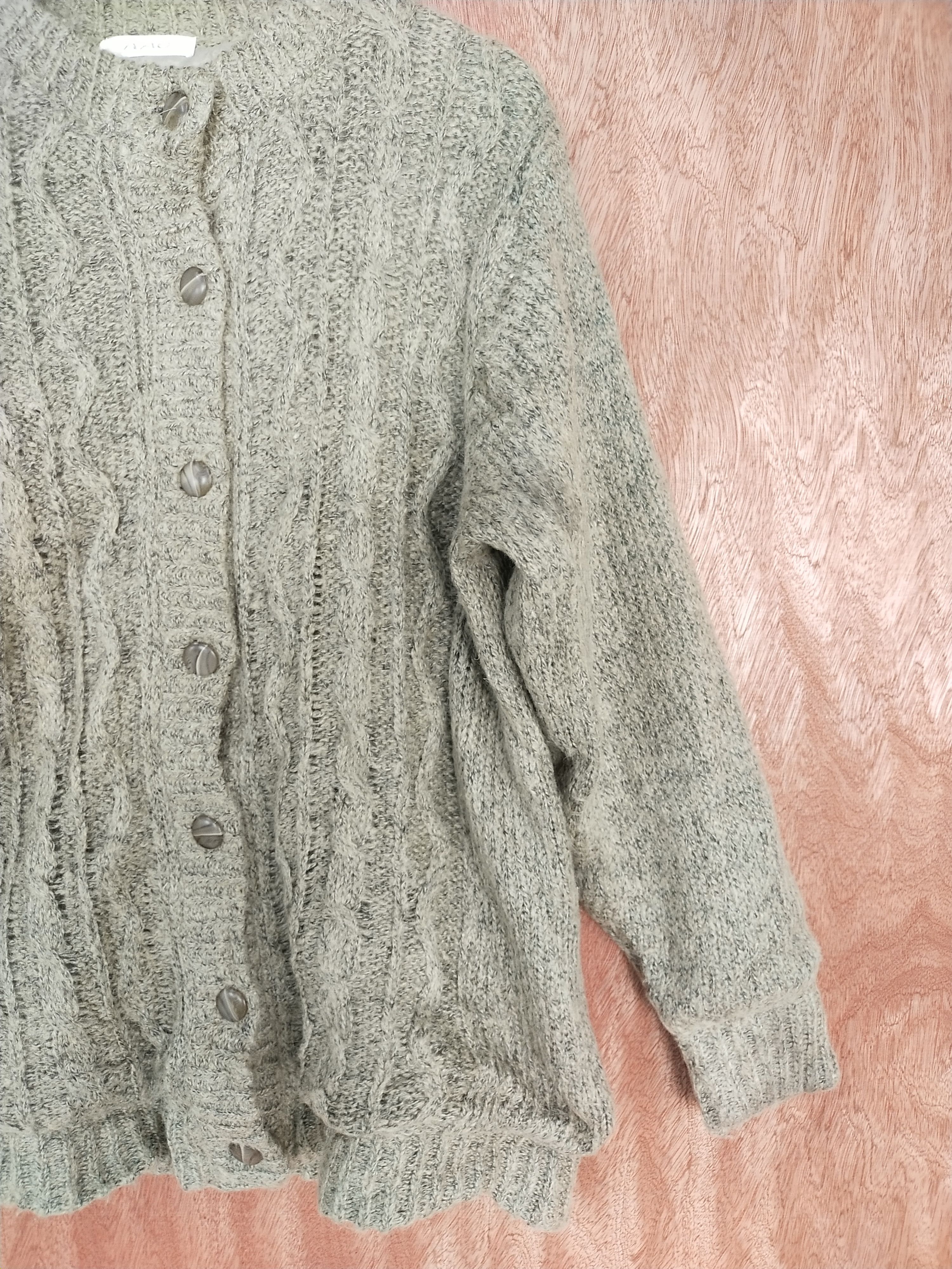Aran Isles Knitwear × Japanese Brand Nao light brown knitwear japan cardigan #S172 Size US L / EU 52-54 / 3 - 3 Thumbnail