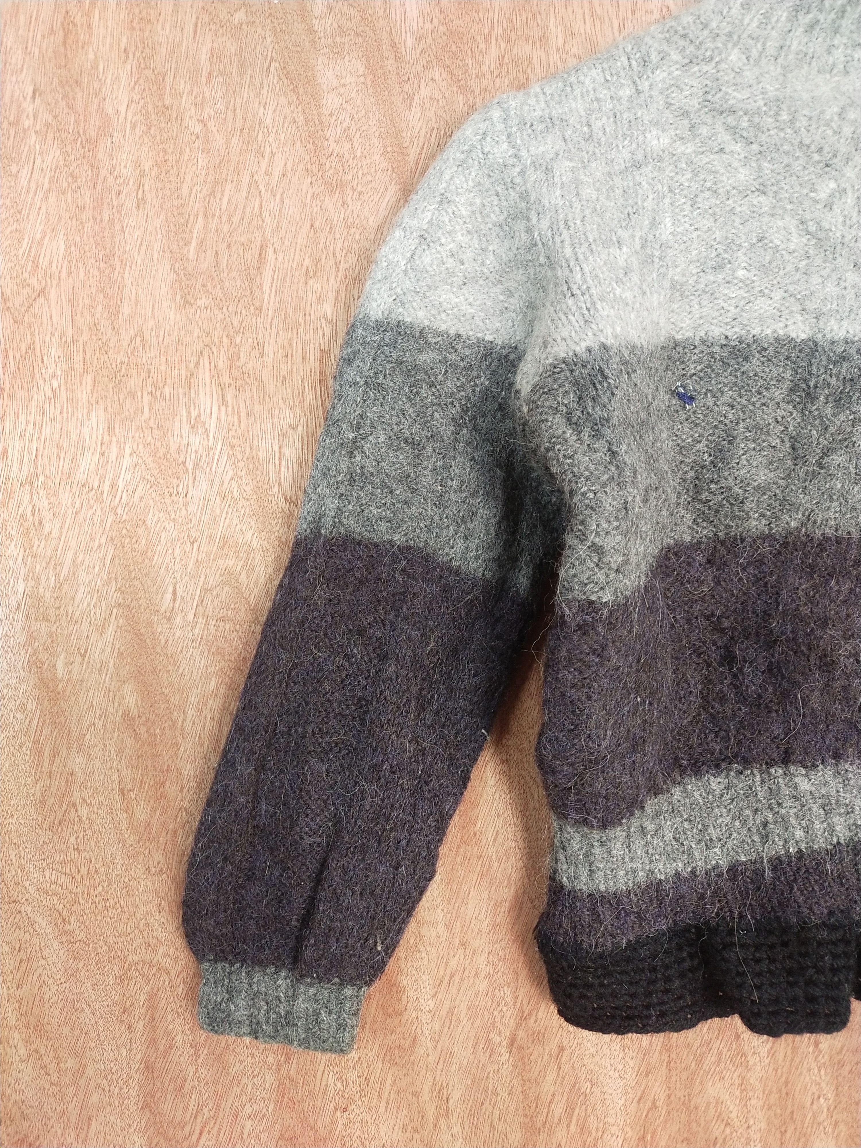 Japanese Brand × Vintage Japan vintage mohair Gray knitwear #S235 Size US XXS / EU 40 - 8 Thumbnail