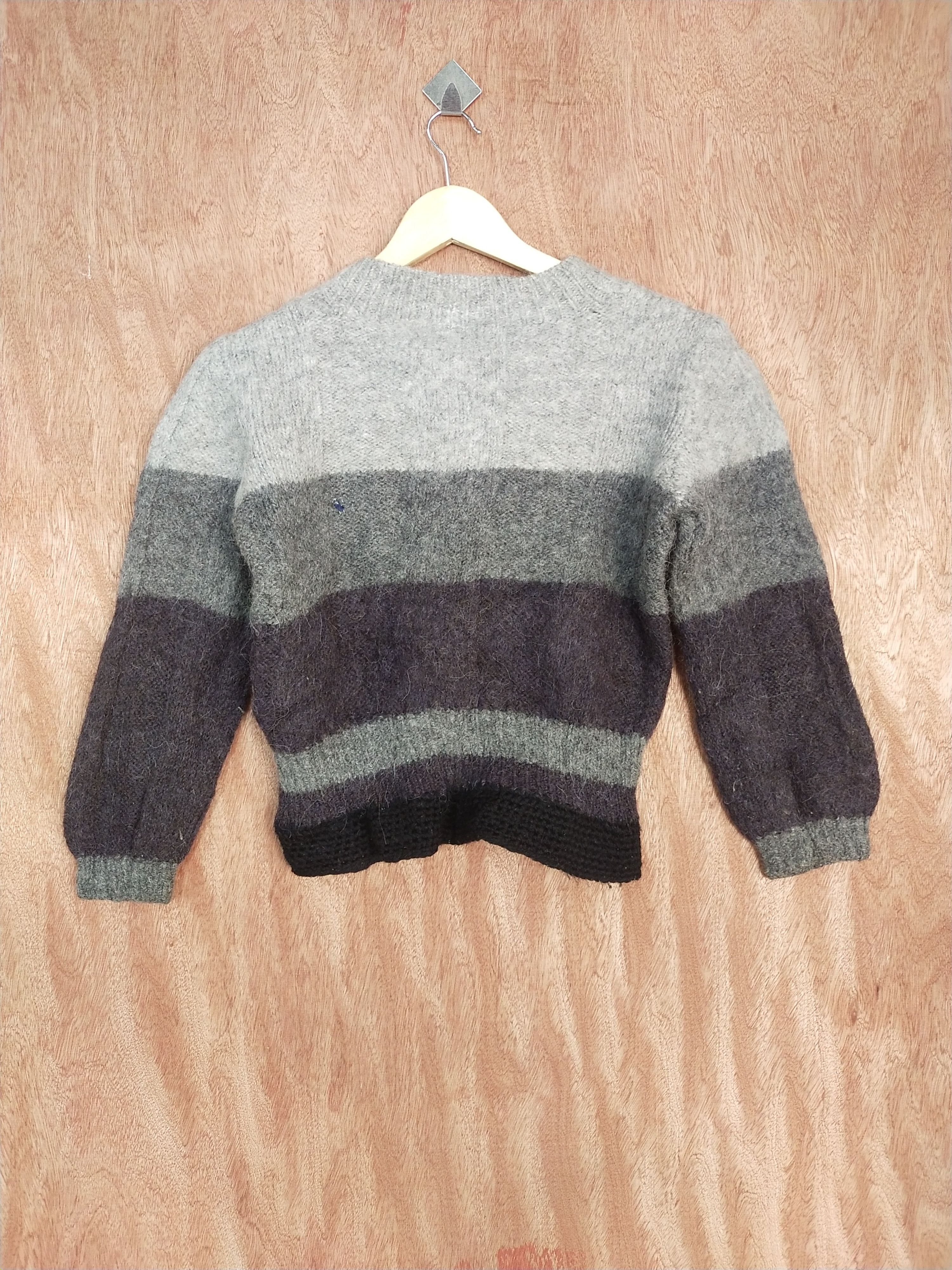 Japanese Brand × Vintage Japan vintage mohair Gray knitwear #S235 Size US XXS / EU 40 - 5 Thumbnail