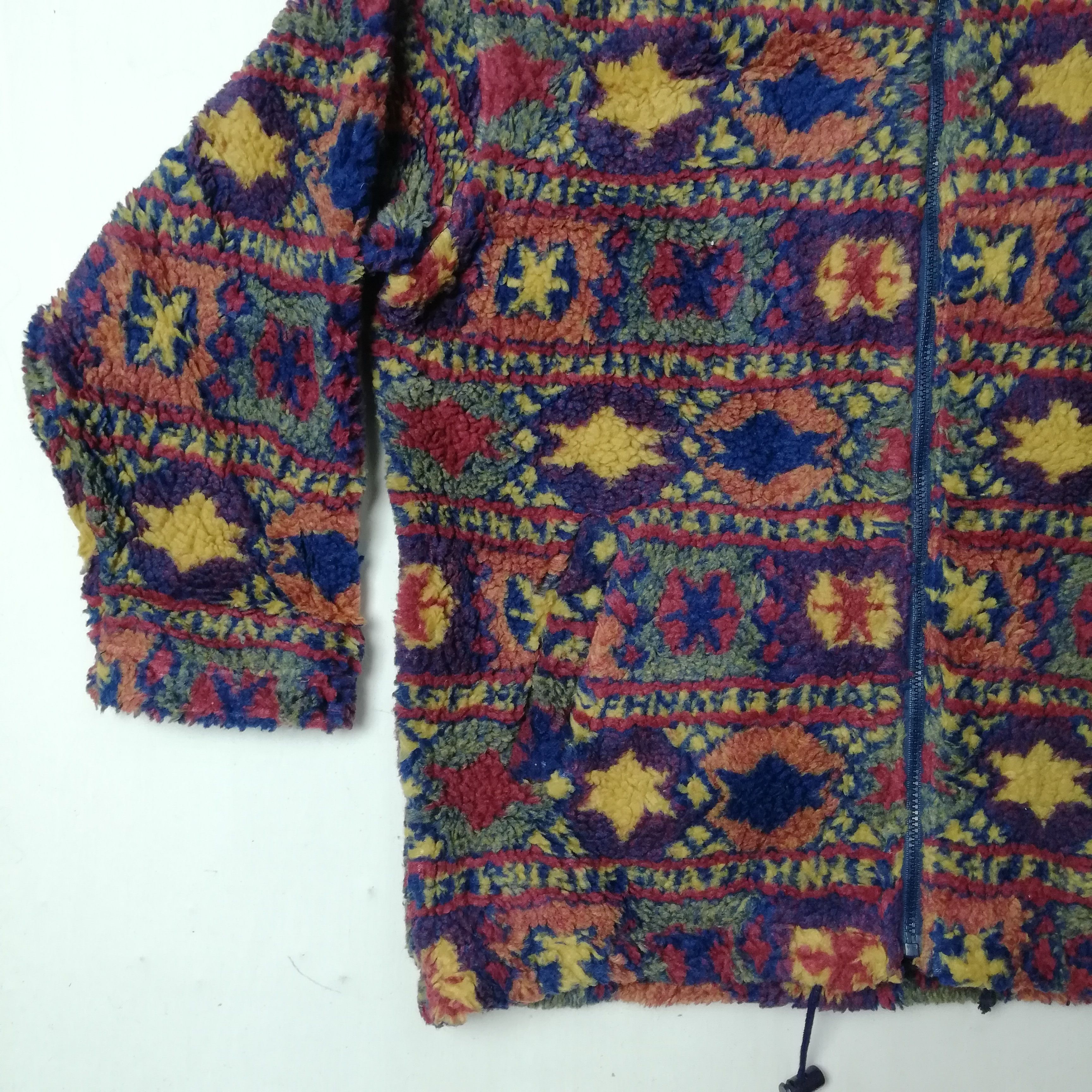 Japanese Brand Vintage Ratonlaveur Sherpa Fleece Art Zipper Jacket Size US XXL / EU 58 / 5 - 7 Thumbnail