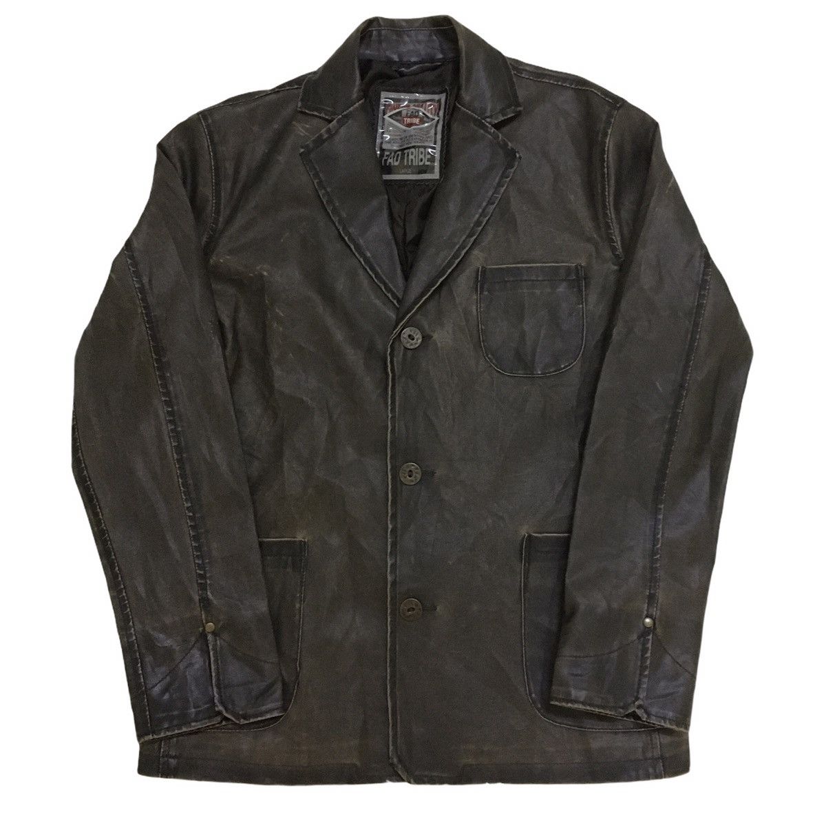 Japanese Brand × Leather Jacket × Streetwear FAD TRIBE Leather 
