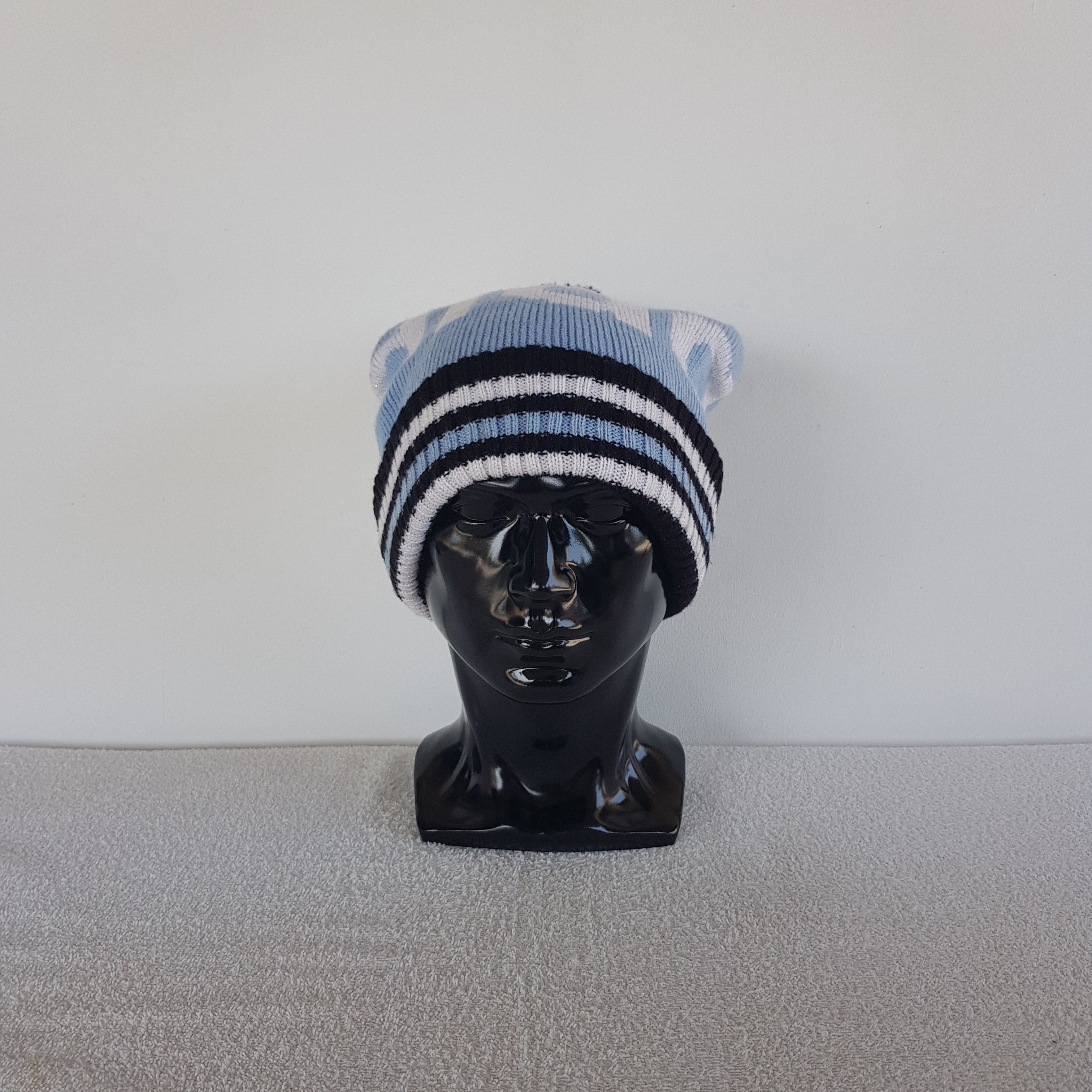 Japanese Brand × Vintage Vintage Adidas Hats Knitted Crochet Adidas Beanie Snow Cap Size ONE SIZE - 2 Thumbnail