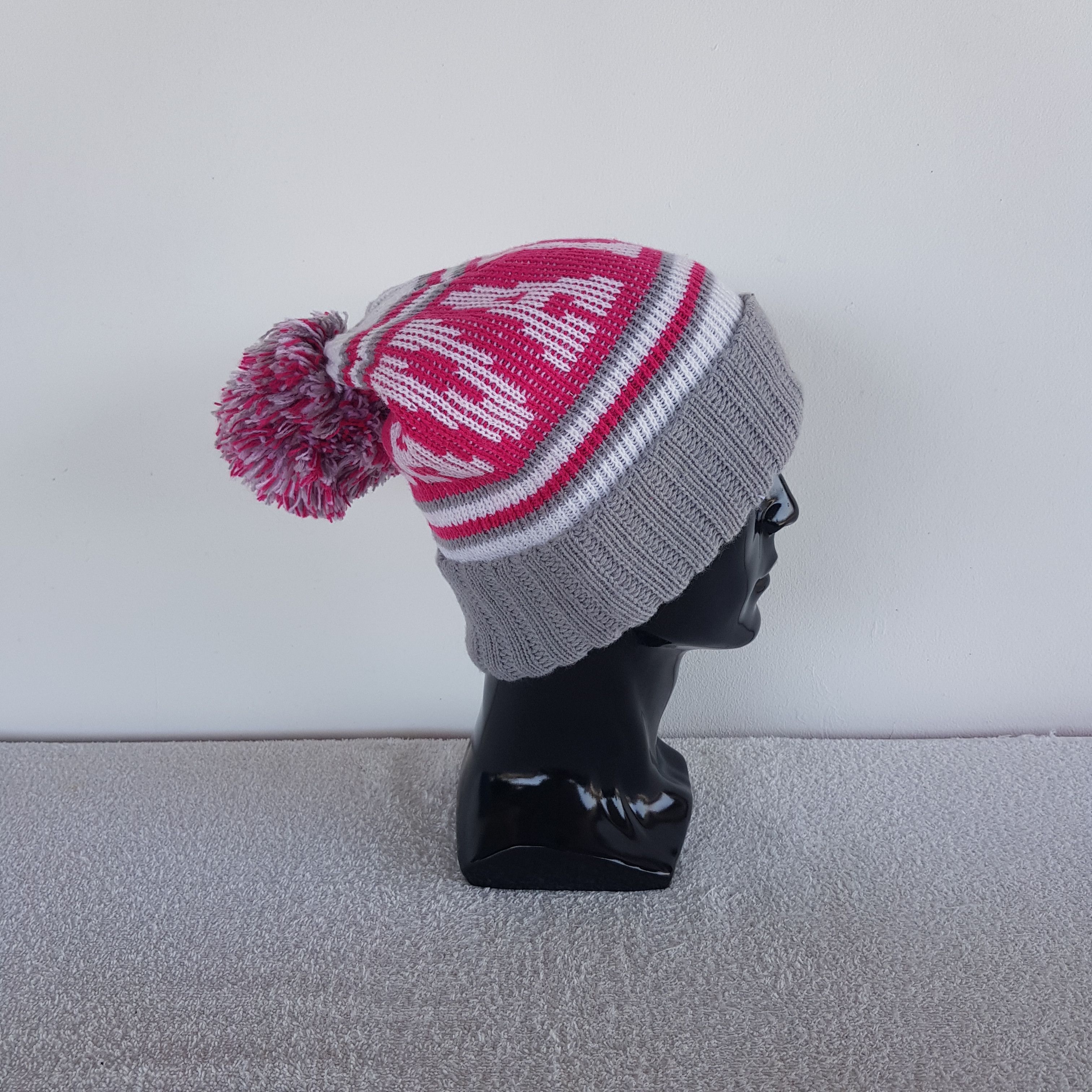 Japanese Brand Japanese Knitted Crochet Beanie Snow Cap Hats - AC10844. Size ONE SIZE - 3 Thumbnail