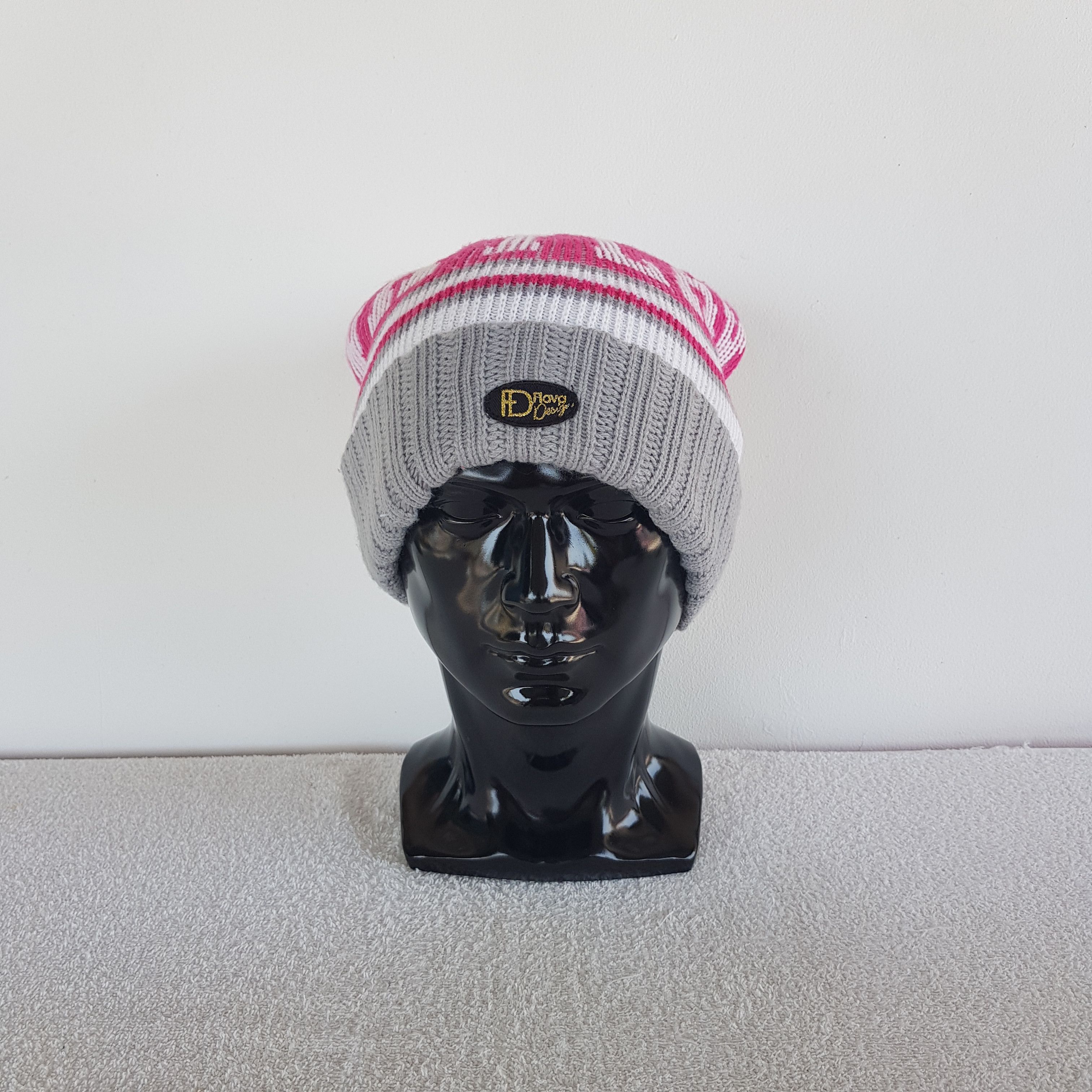 Japanese Brand Japanese Knitted Crochet Beanie Snow Cap Hats - AC10844. Size ONE SIZE - 2 Thumbnail