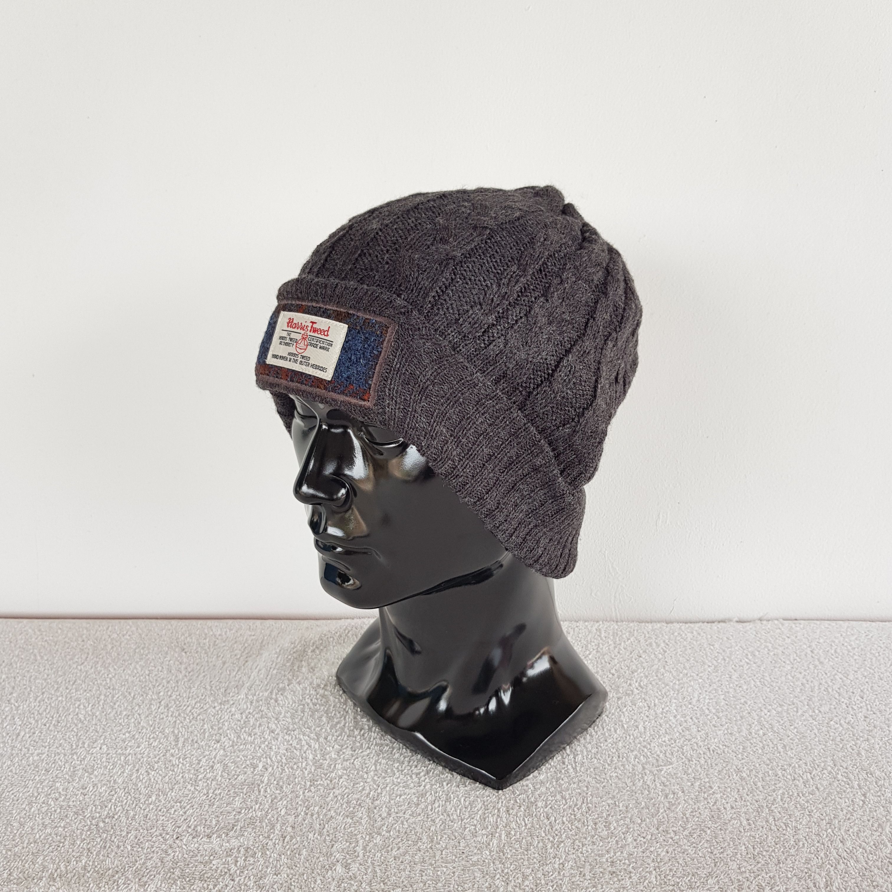Japanese Brand × Vintage Harris Tweed Beanie Snow Cap Harris Tweed Hats - AC10646. Size ONE SIZE - 2 Thumbnail
