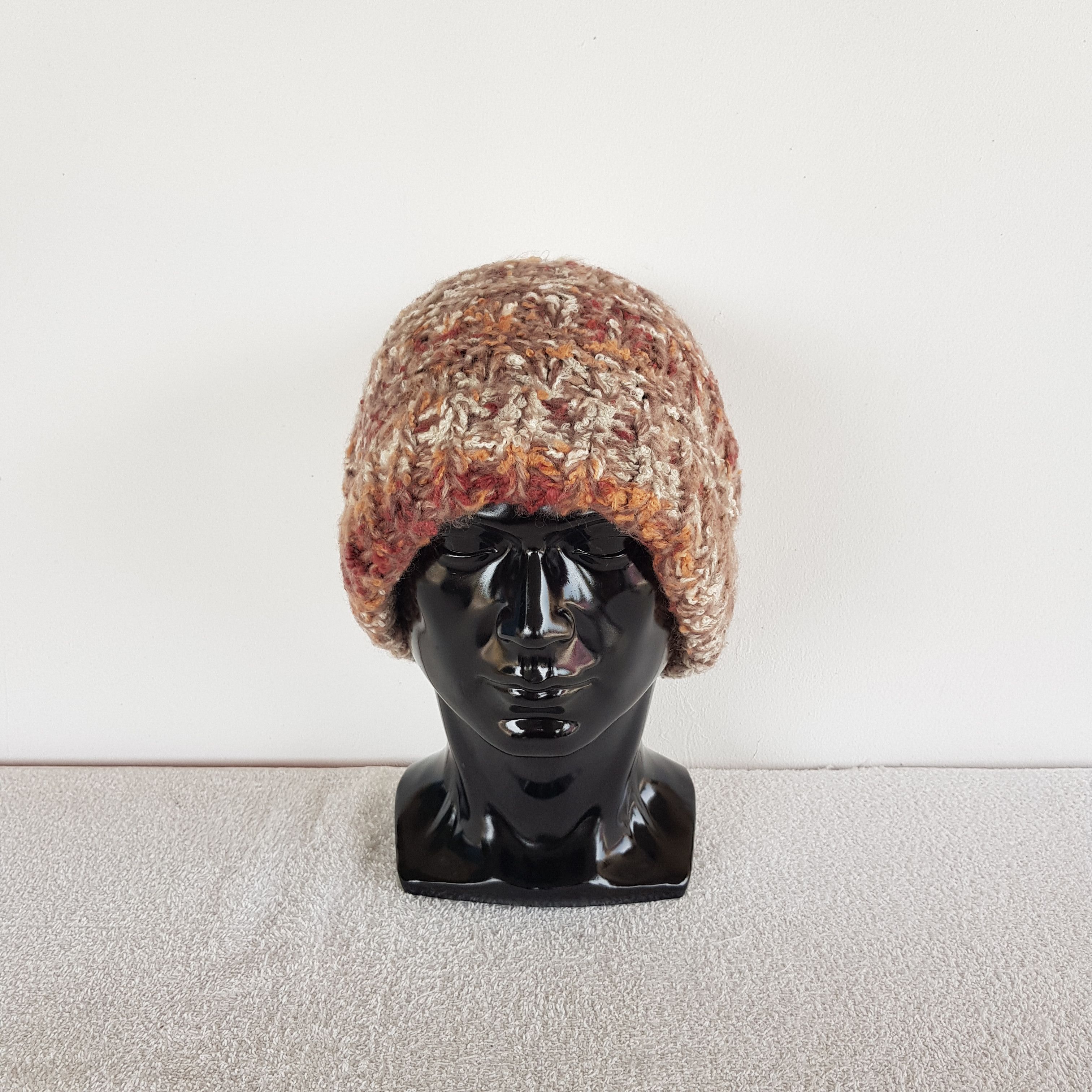 Japanese Brand × Vintage Japanese Crochet Beanie Snow Cap Crochet Knitted Hats Size ONE SIZE - 2 Thumbnail