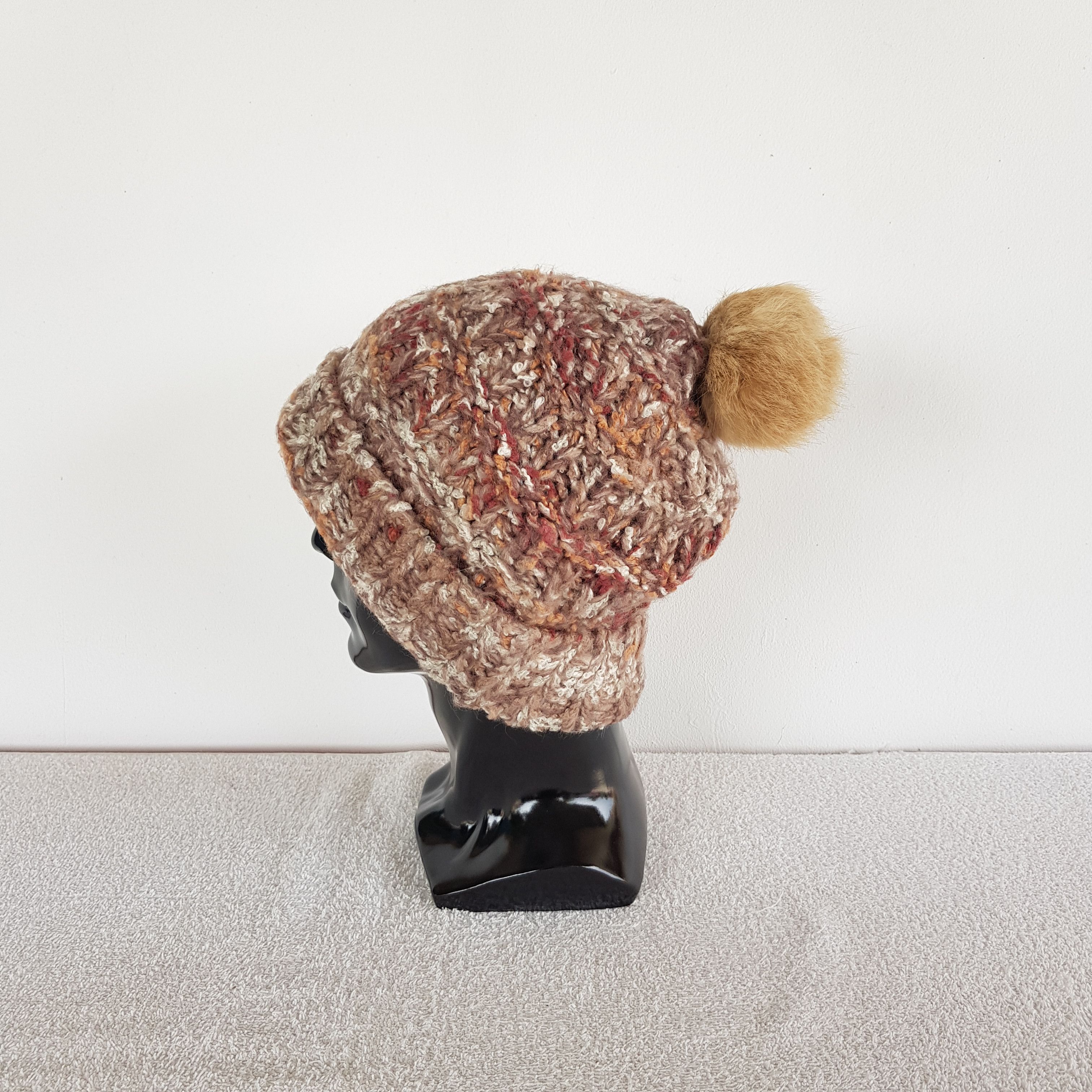 Japanese Brand × Vintage Japanese Crochet Beanie Snow Cap Crochet Knitted Hats Size ONE SIZE - 4 Thumbnail