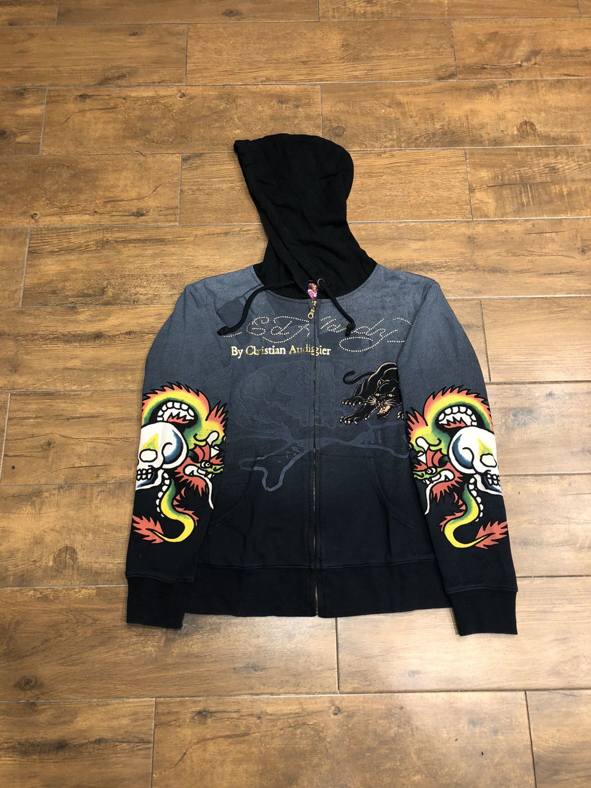 Vintage Ed Hardy Printed Hoodie