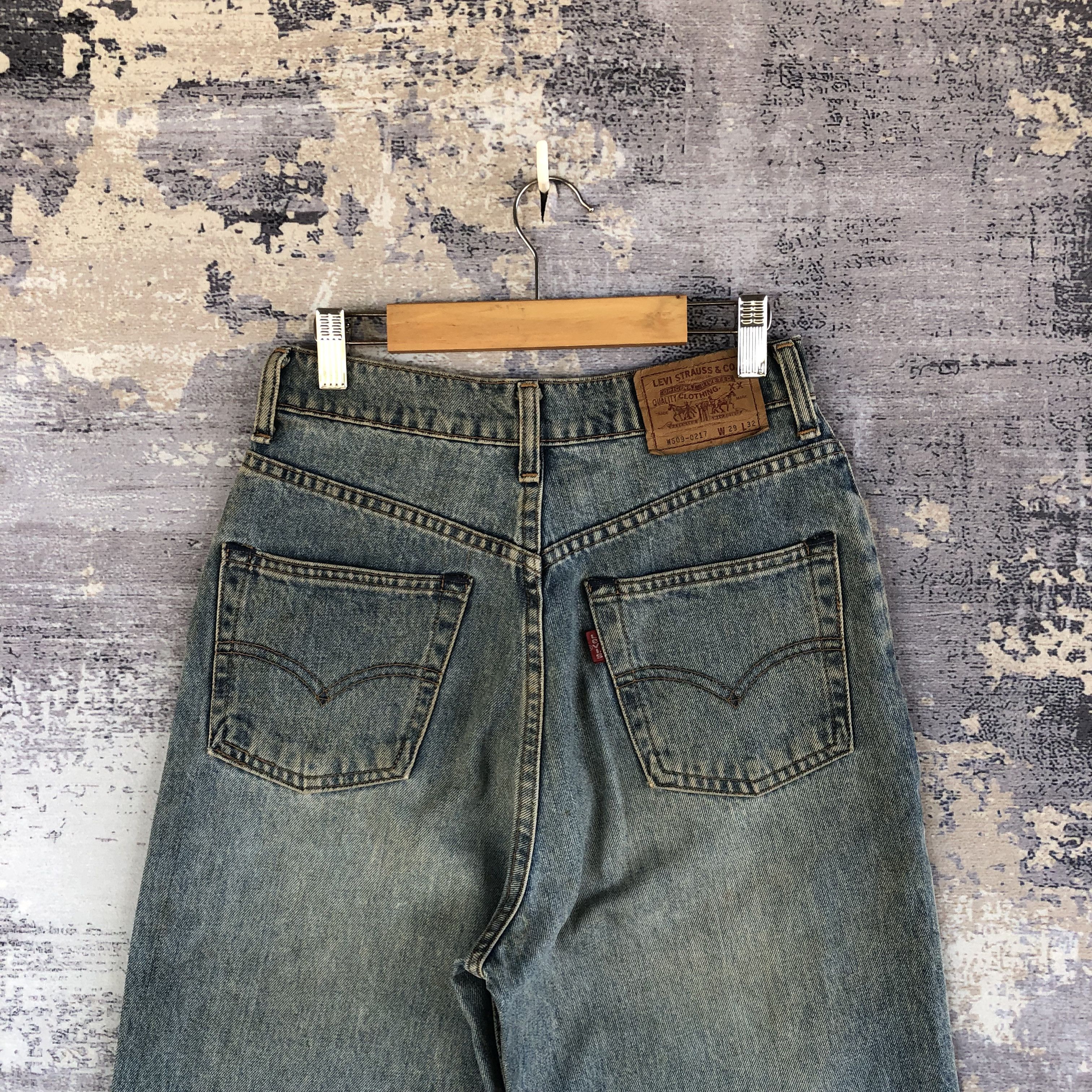 Levi's Vintage Levis 509 Dirty Baggy Jeans Levi's Mud Wash Denim Size 26" / US 2 / IT 38 - 4 Thumbnail