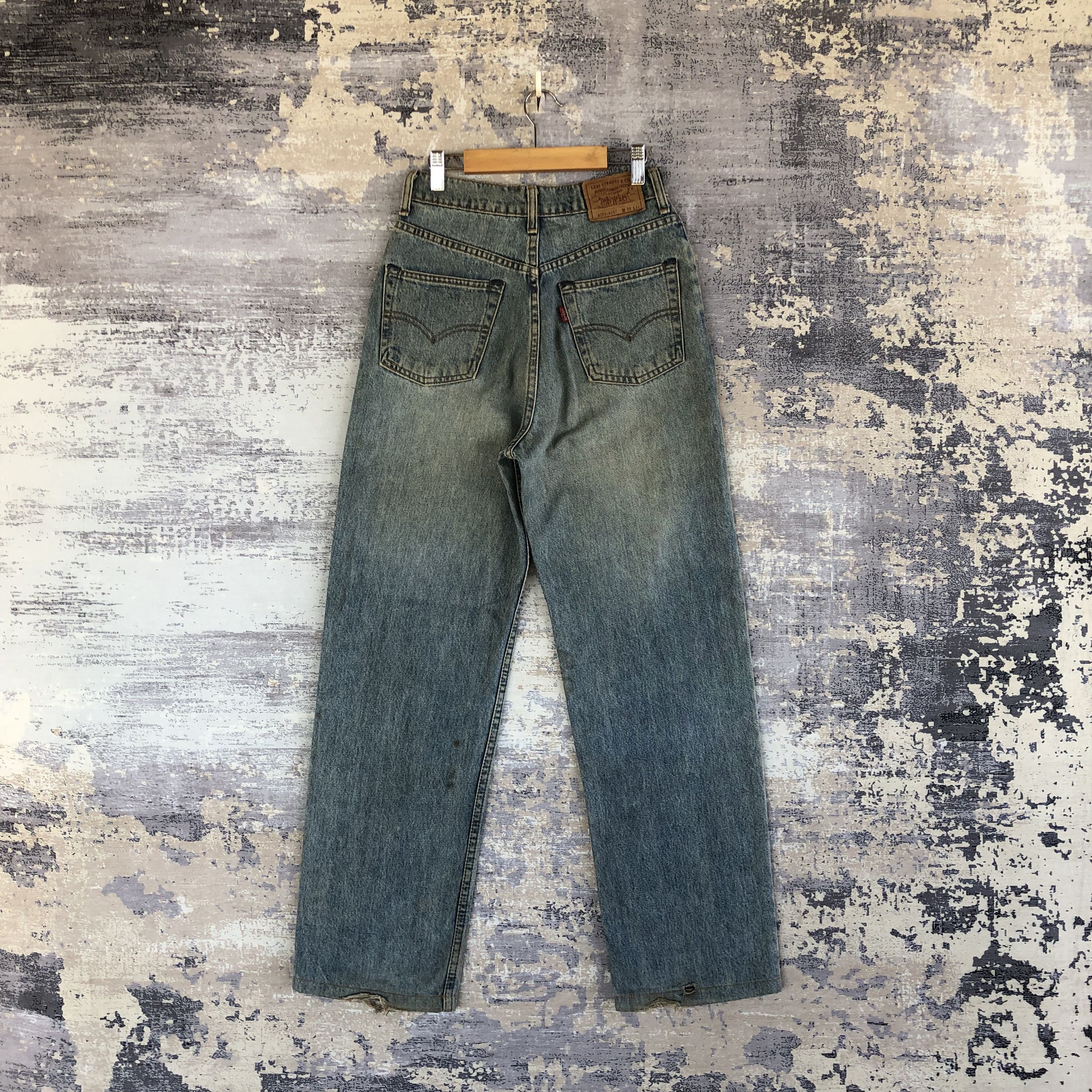 Levi's Vintage Levis 509 Dirty Baggy Jeans Levi's Mud Wash Denim Size 26" / US 2 / IT 38 - 2 Thumbnail