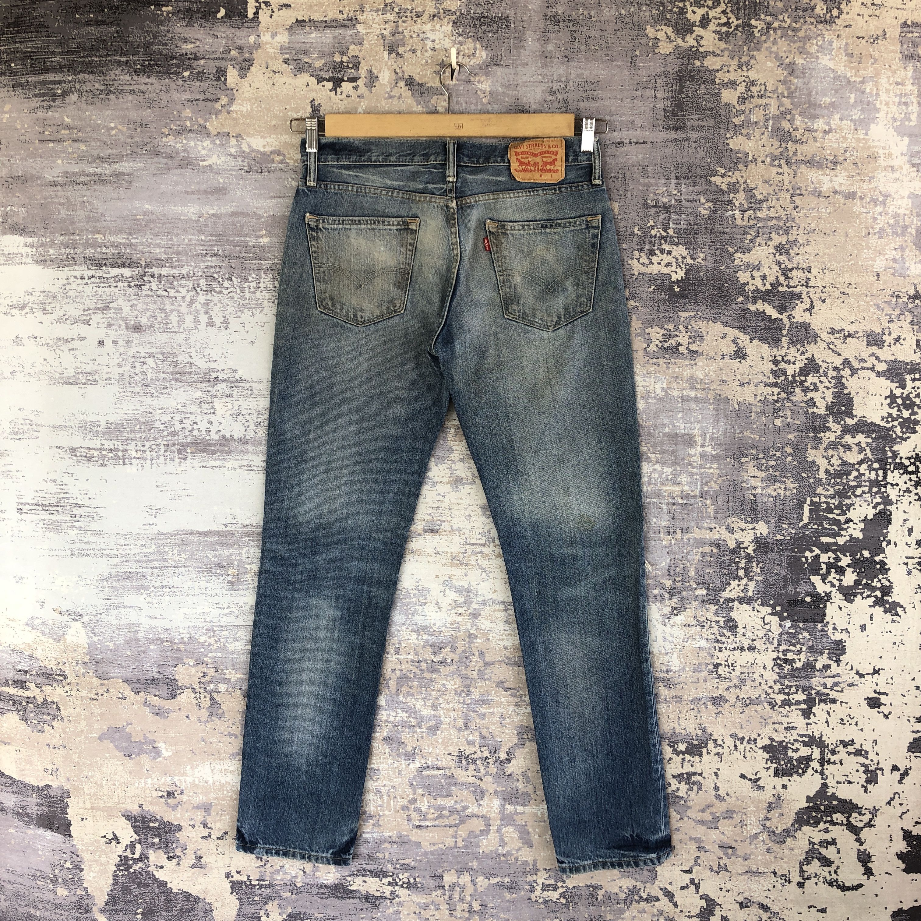 Levi's Vintage Levis Skinny Faded Jeans Levi's 511 Distressed Denim Size US 32 / EU 48 - 2 Thumbnail
