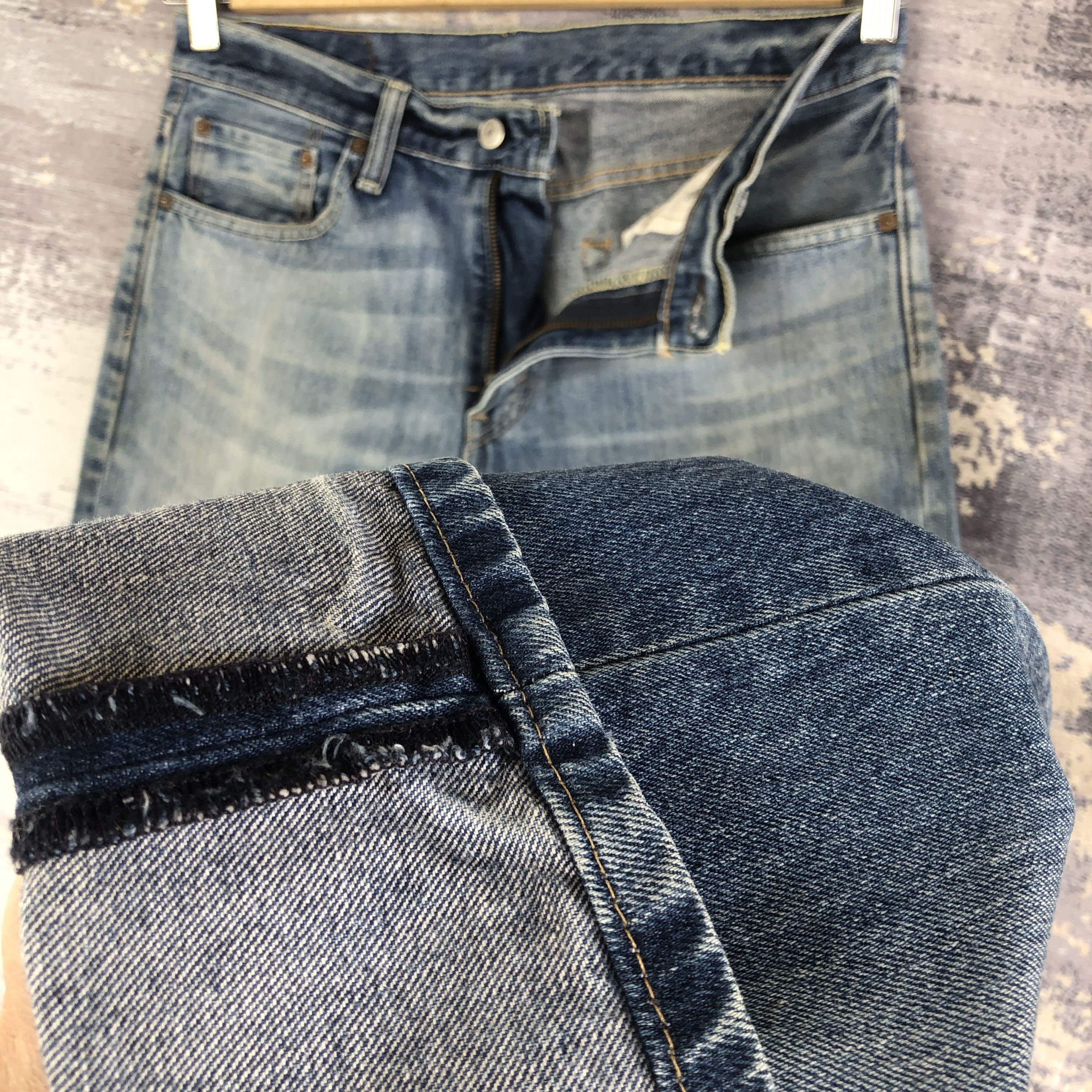 Levi's Vintage Levis Skinny Faded Jeans Levi's 511 Distressed Denim Size US 32 / EU 48 - 10 Thumbnail