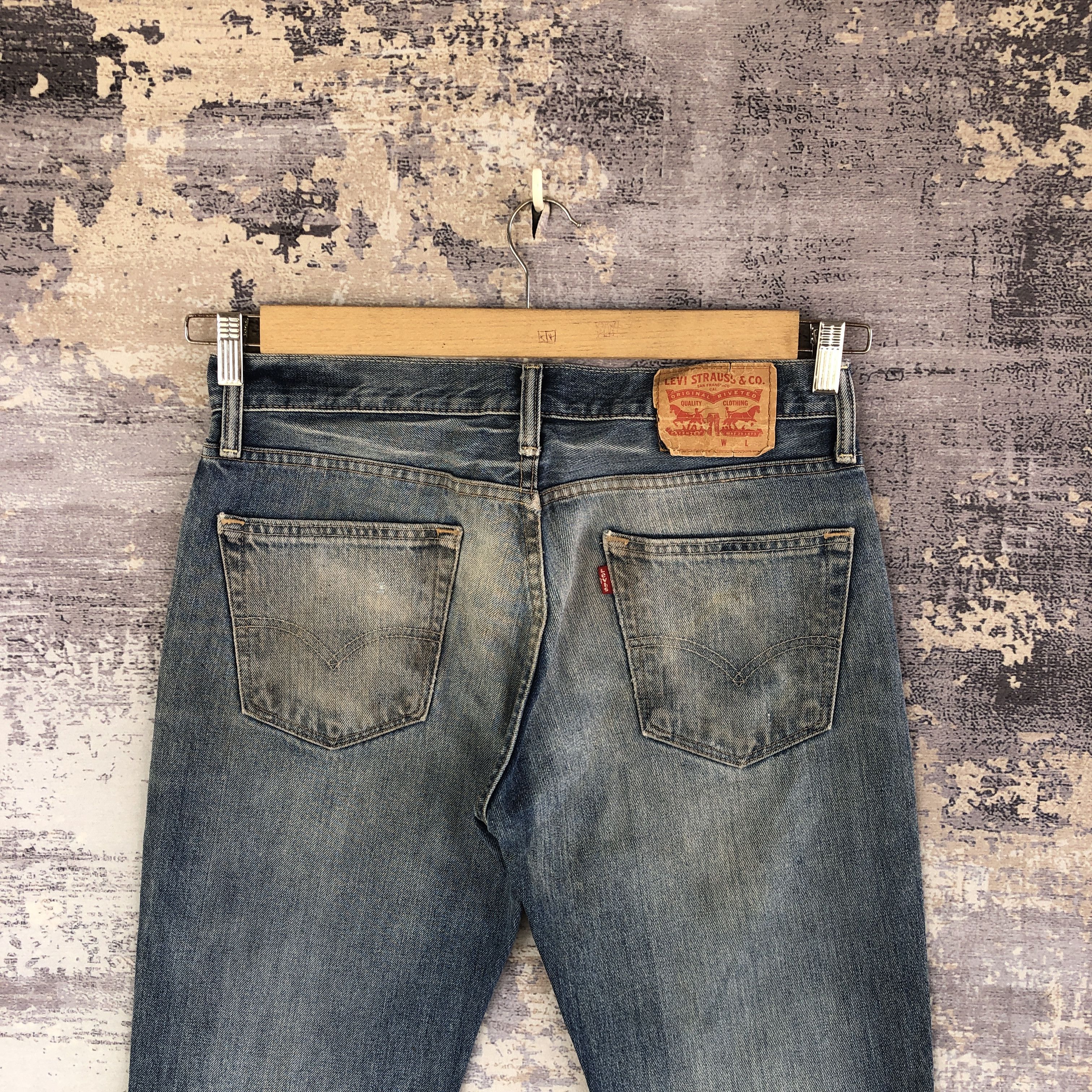 Levi's Vintage Levis Skinny Faded Jeans Levi's 511 Distressed Denim Size US 32 / EU 48 - 4 Thumbnail