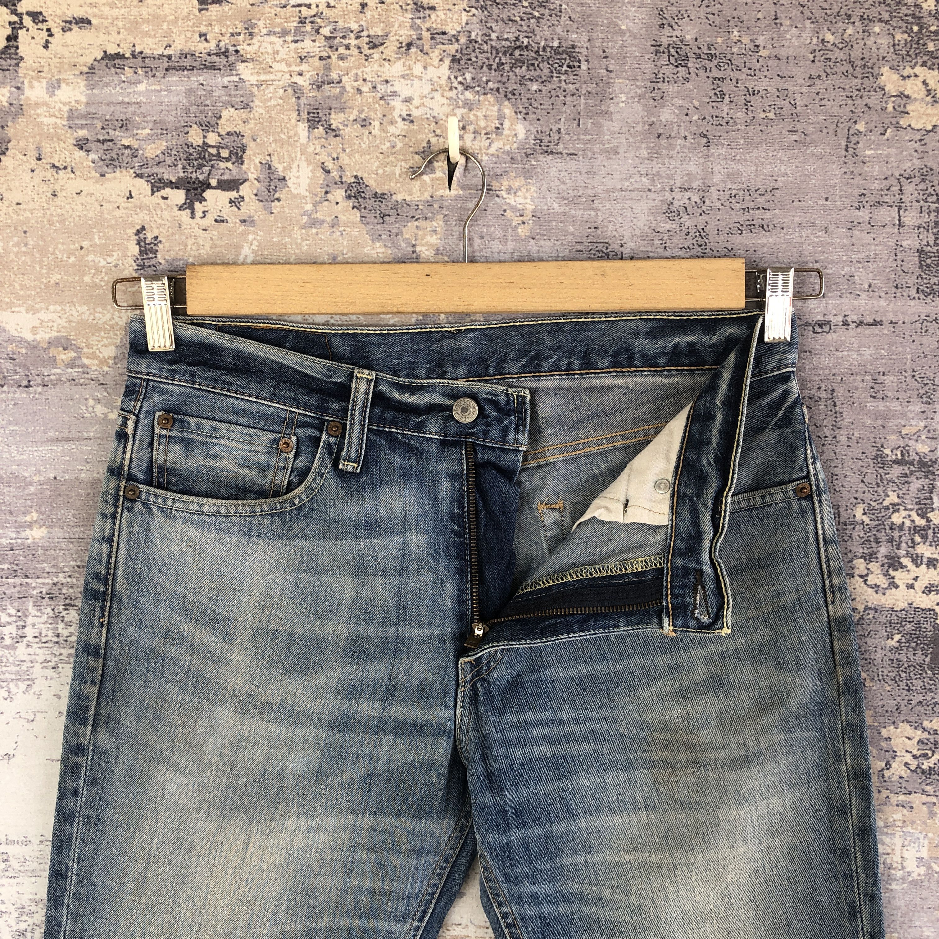 Levi's Vintage Levis Skinny Faded Jeans Levi's 511 Distressed Denim Size US 32 / EU 48 - 8 Thumbnail