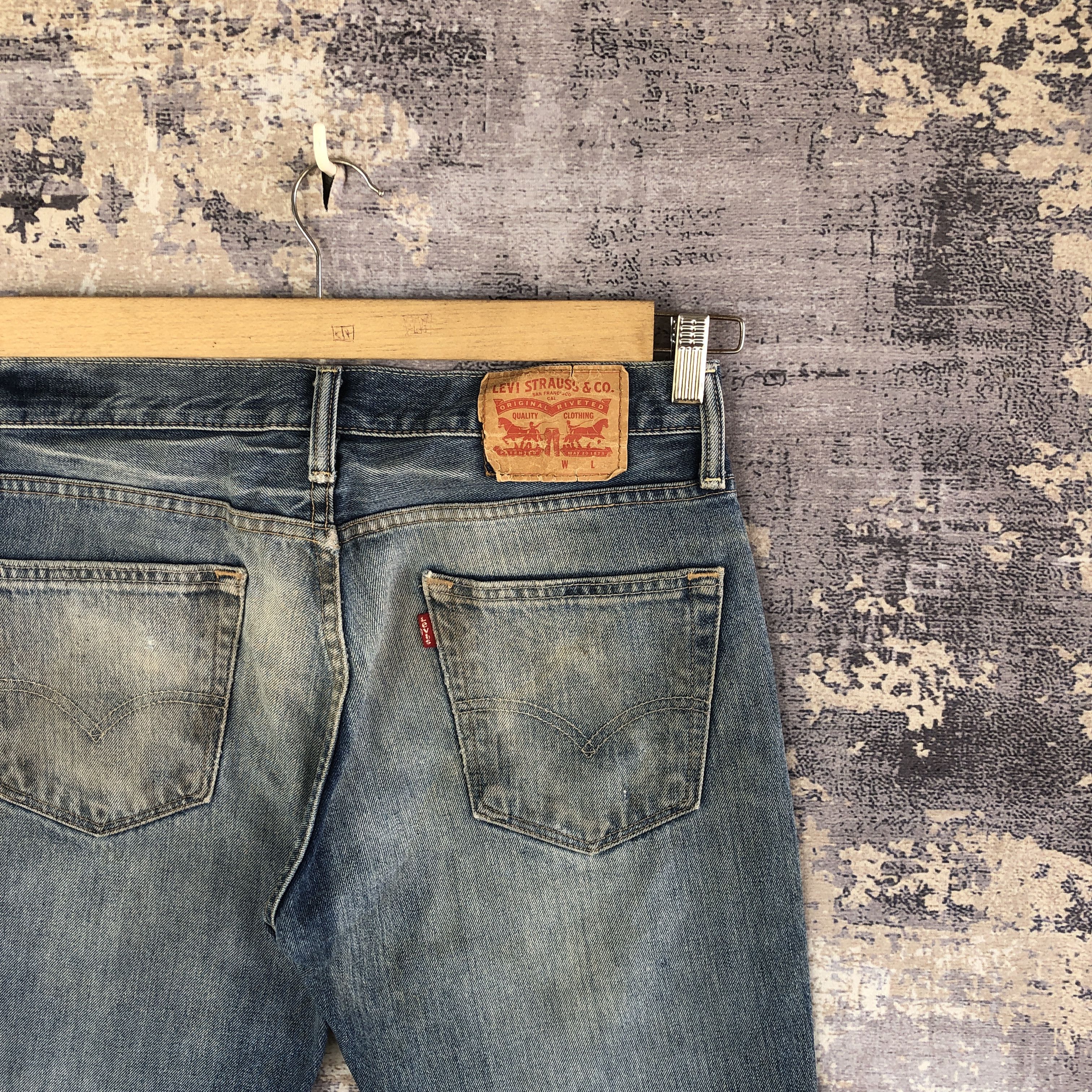 Levi's Vintage Levis Skinny Faded Jeans Levi's 511 Distressed Denim Size US 32 / EU 48 - 7 Thumbnail