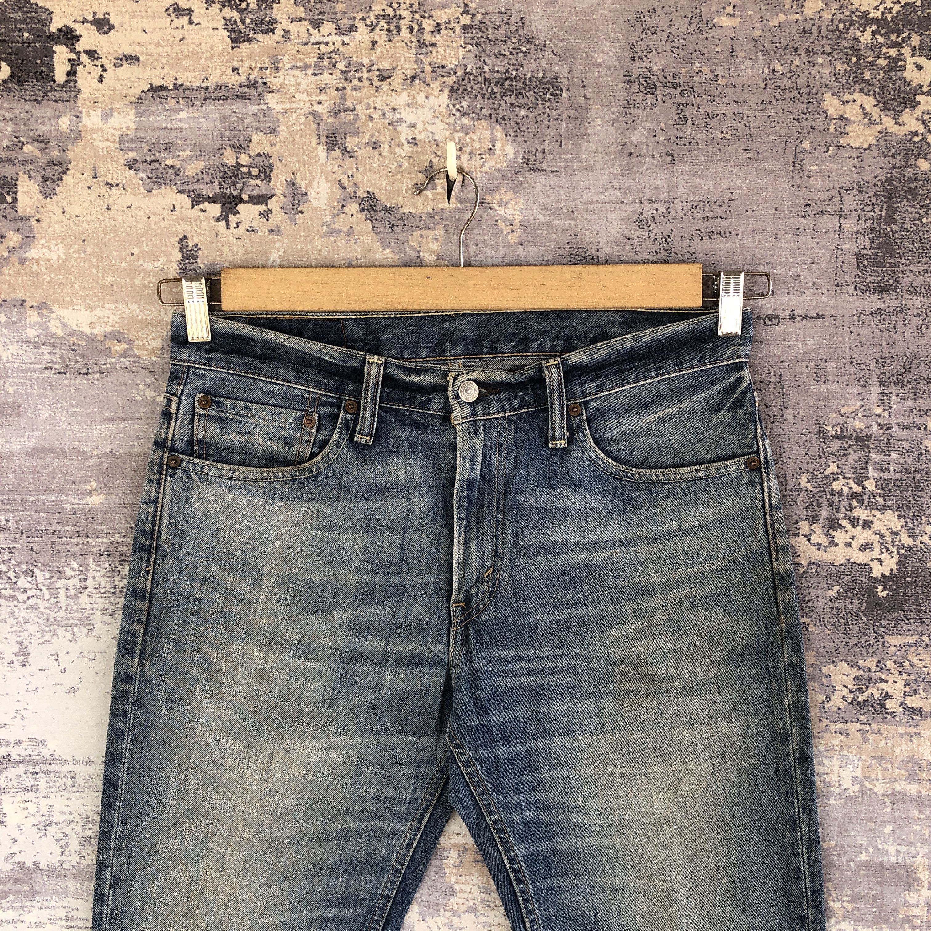 Levi's Vintage Levis Skinny Faded Jeans Levi's 511 Distressed Denim Size US 32 / EU 48 - 3 Thumbnail