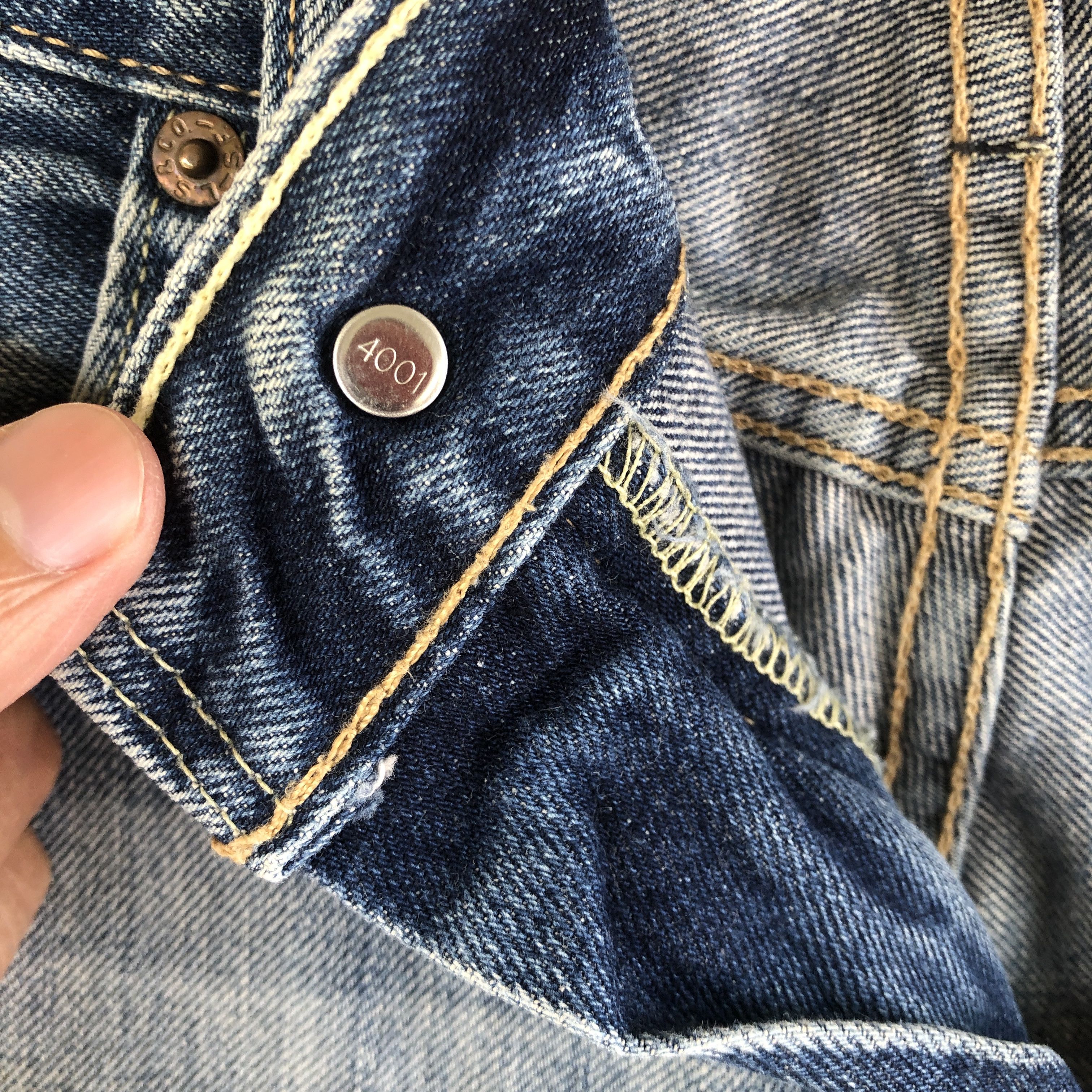 Levi's Vintage Levis Skinny Faded Jeans Levi's 511 Distressed Denim Size US 32 / EU 48 - 9 Thumbnail