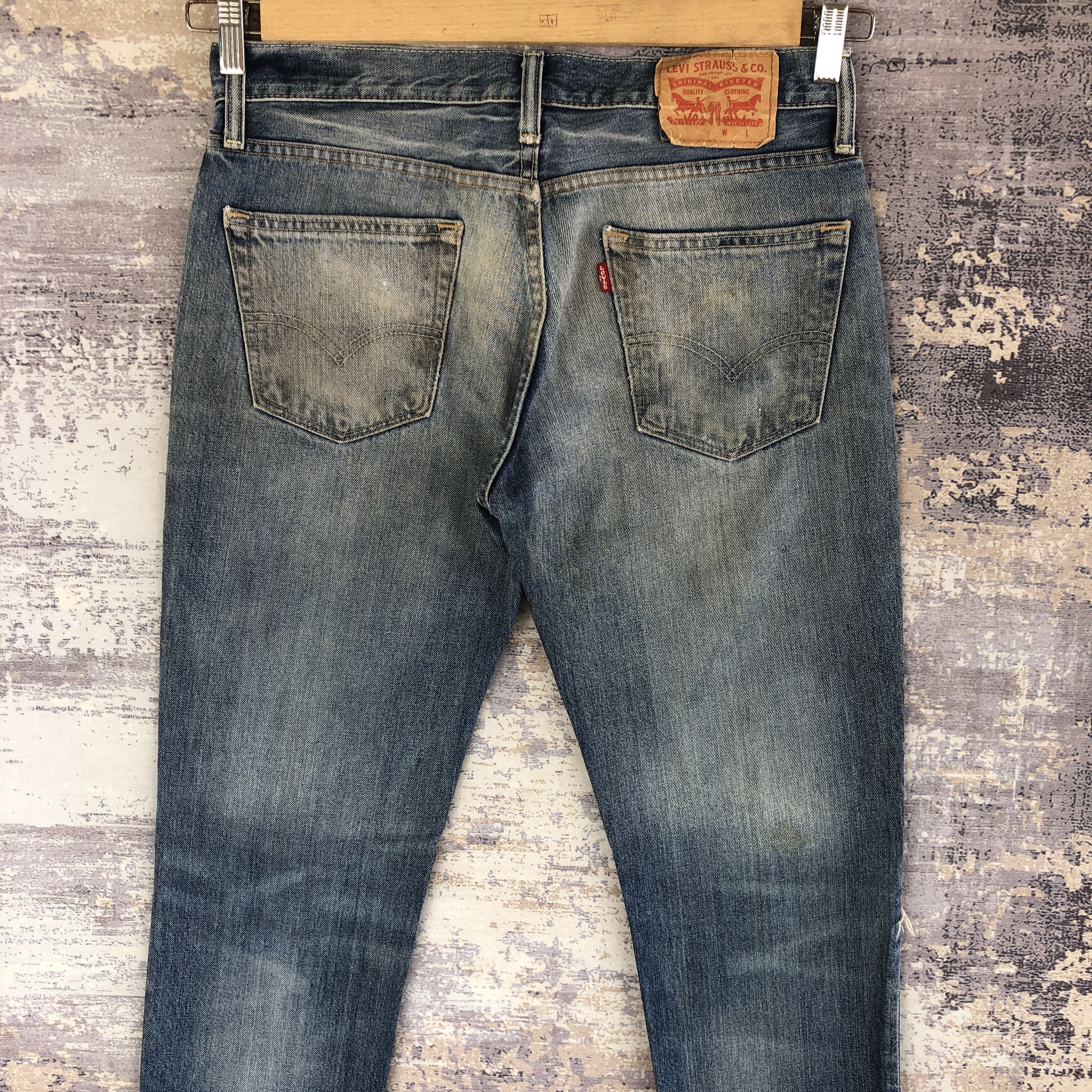Levi's Vintage Levis Skinny Faded Jeans Levi's 511 Distressed Denim Size US 32 / EU 48 - 6 Thumbnail