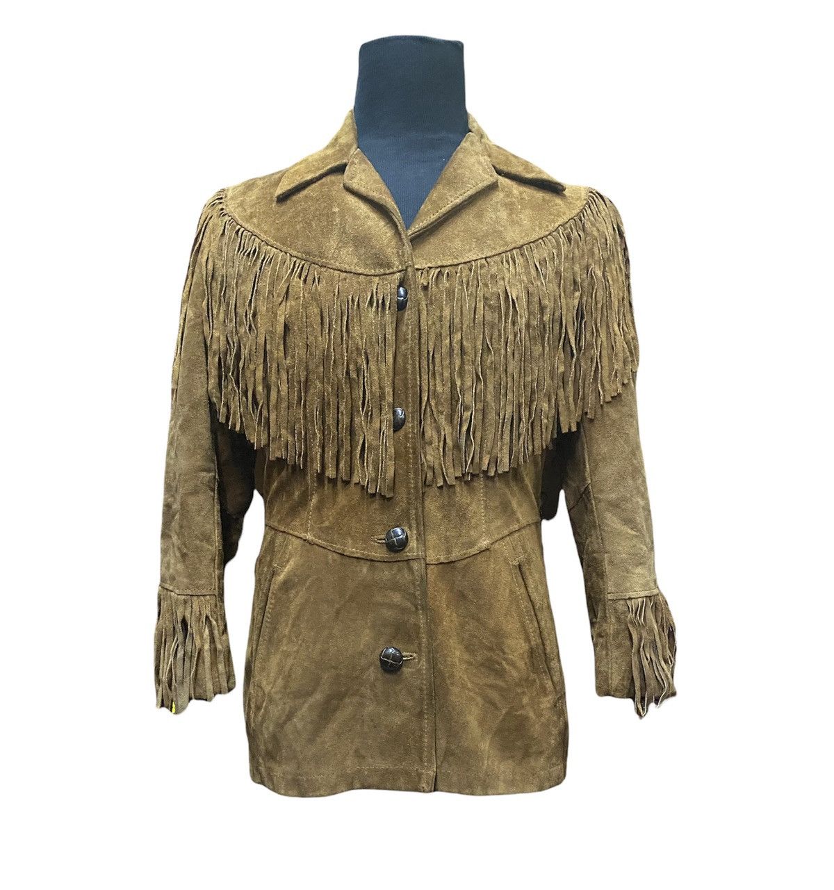 Genuine Leather ♨️RARE Vintage Cowboy Suede Leather Button Jacket Size US M / EU 48-50 / 2 - 1 Thumbnail