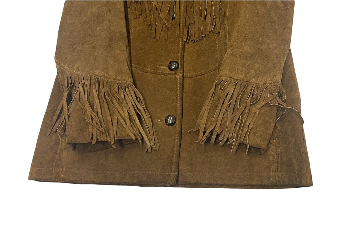 Genuine Leather ♨️RARE Vintage Cowboy Suede Leather Button Jacket Size US M / EU 48-50 / 2 - 8 Thumbnail
