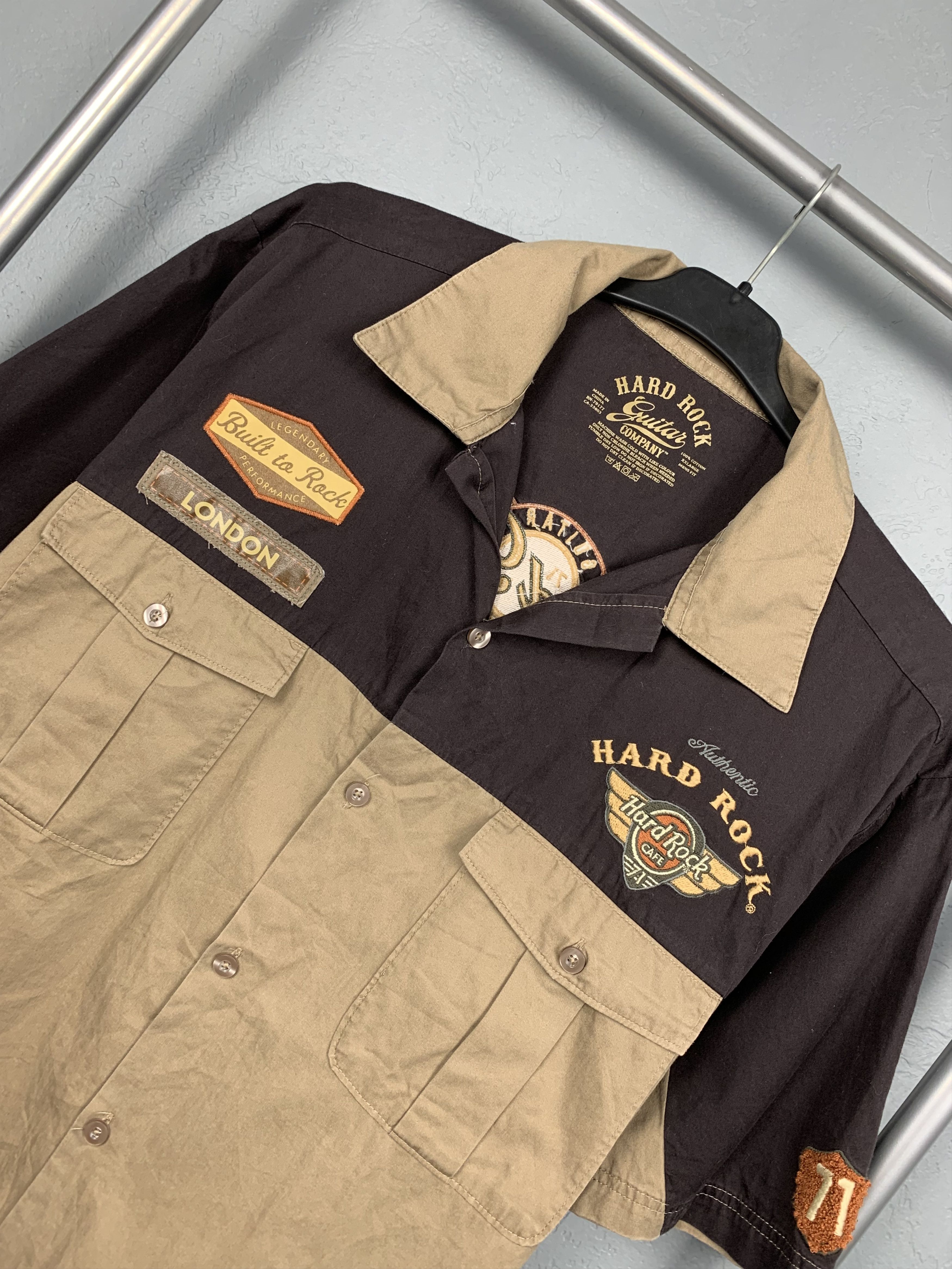 Hard Rock Cafe × Vintage Hard Rock Cafe Guitar Company London Vintage Shirt Size US XXL / EU 58 / 5 - 2 Thumbnail